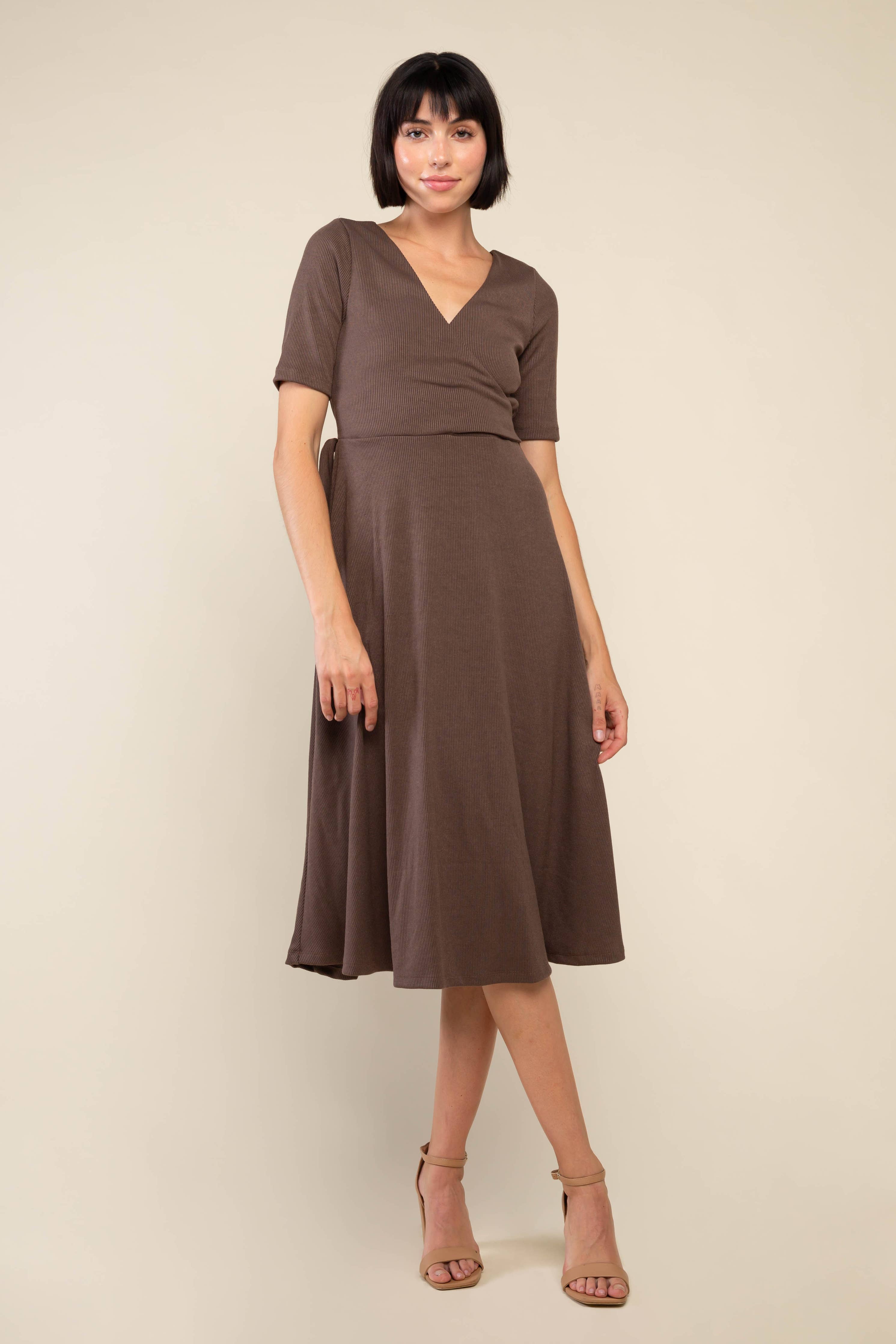 Sarah Wrap Dress - Out of the Blue