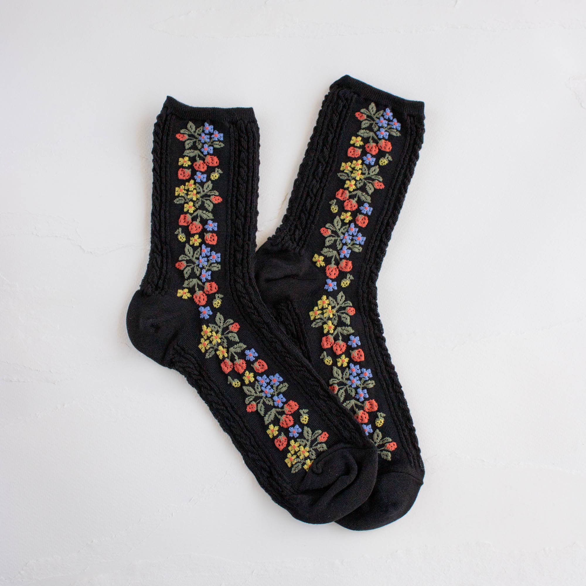 Vintage Strawberry Socks - Out of the Blue