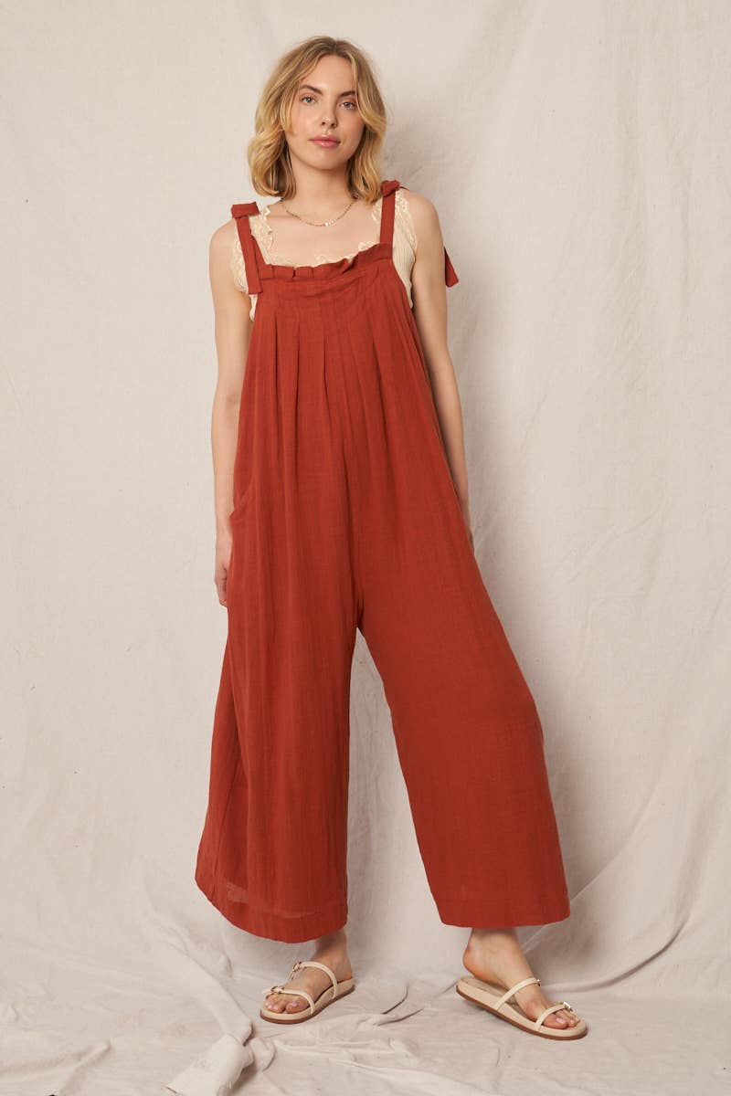 Shoulder Tie Jumpsuit