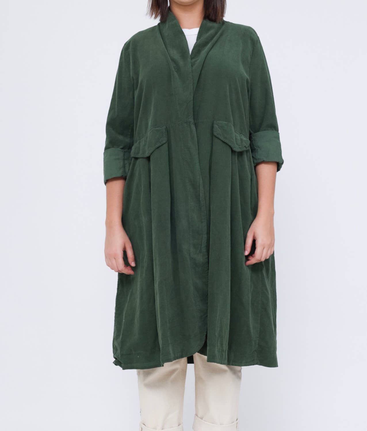 Corduroy Day Coat - Out of the Blue