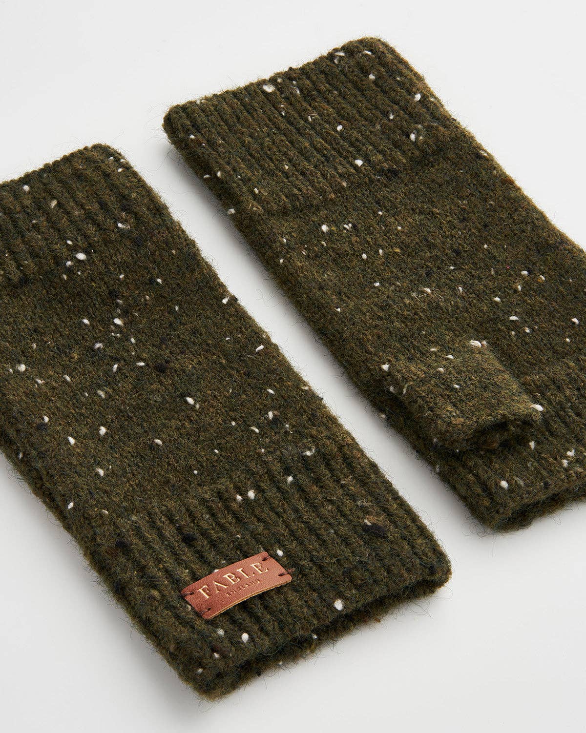 Fingerless Gloves in Woodland Green - Out of the Blue