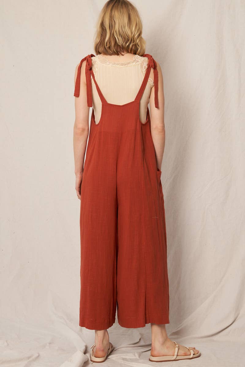 Shoulder Tie Jumpsuit