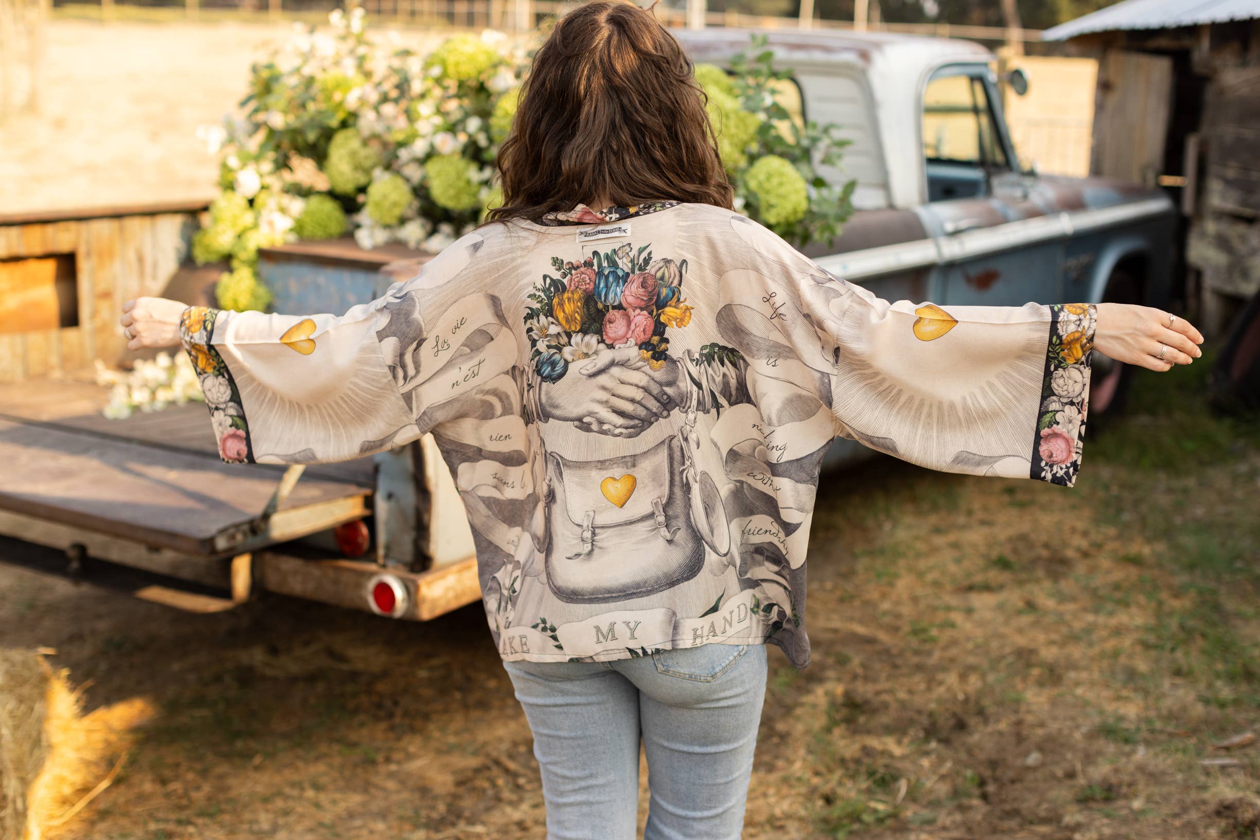 Take My Hand Bamboo Jacket - Out of the Blue
