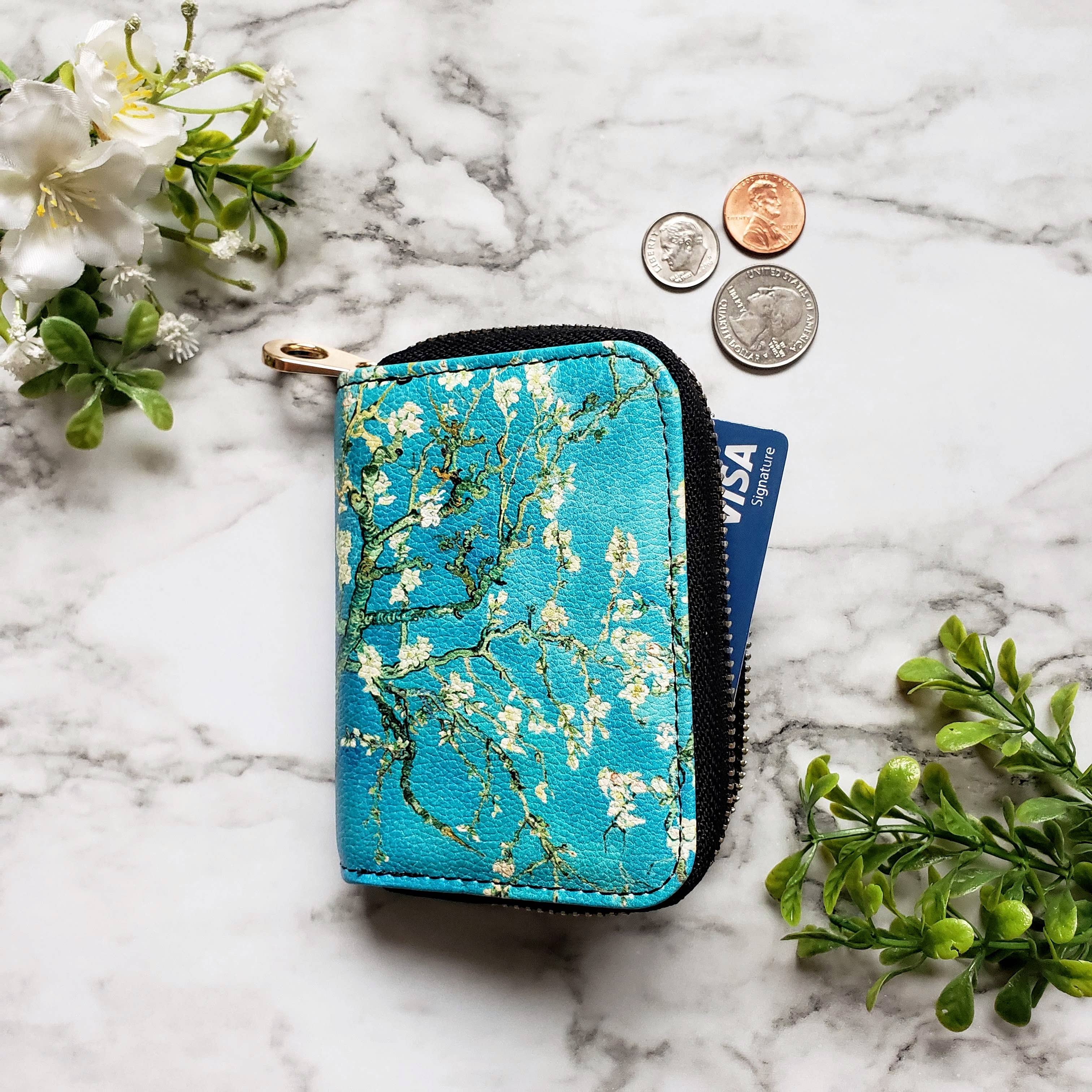Van Gogh Almond Blossoms Zipper Wallet