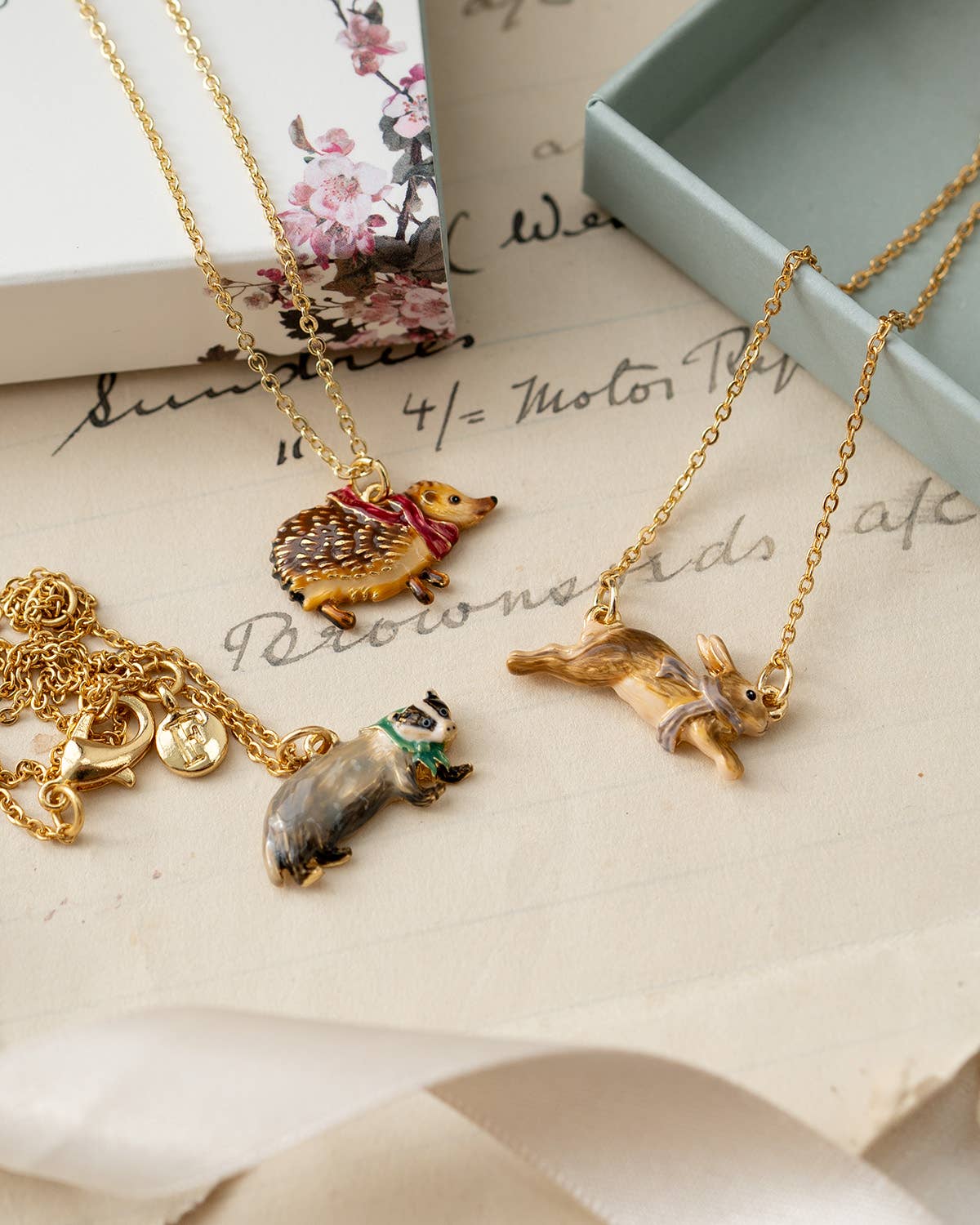 Cozy Hedgehog Charm Necklace