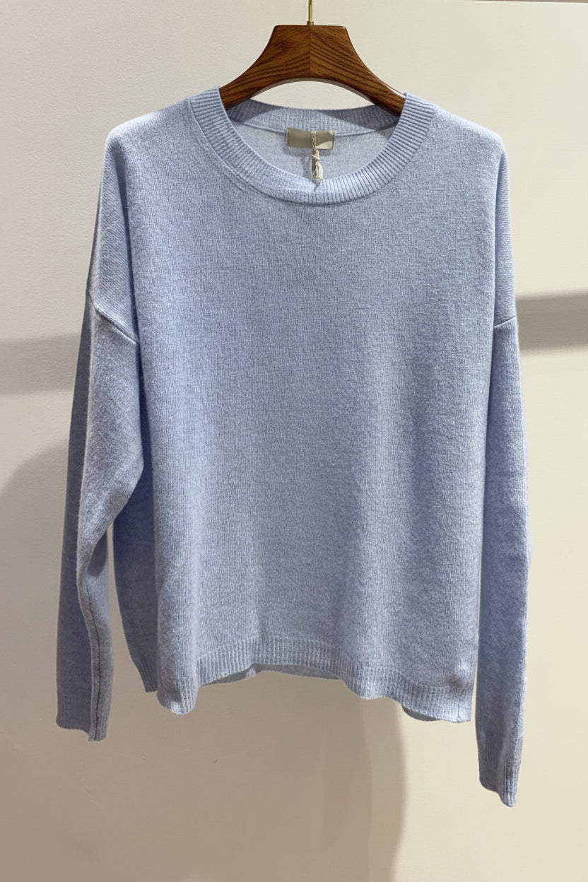 Crew Neck Merino Wool Sweater