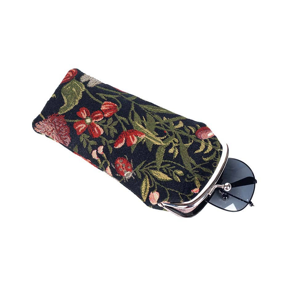 GPCH-MGDBK | MORNING GARDEN BLACK GLASSES SUNGLASSES POUCH CASE - Out of the Blue