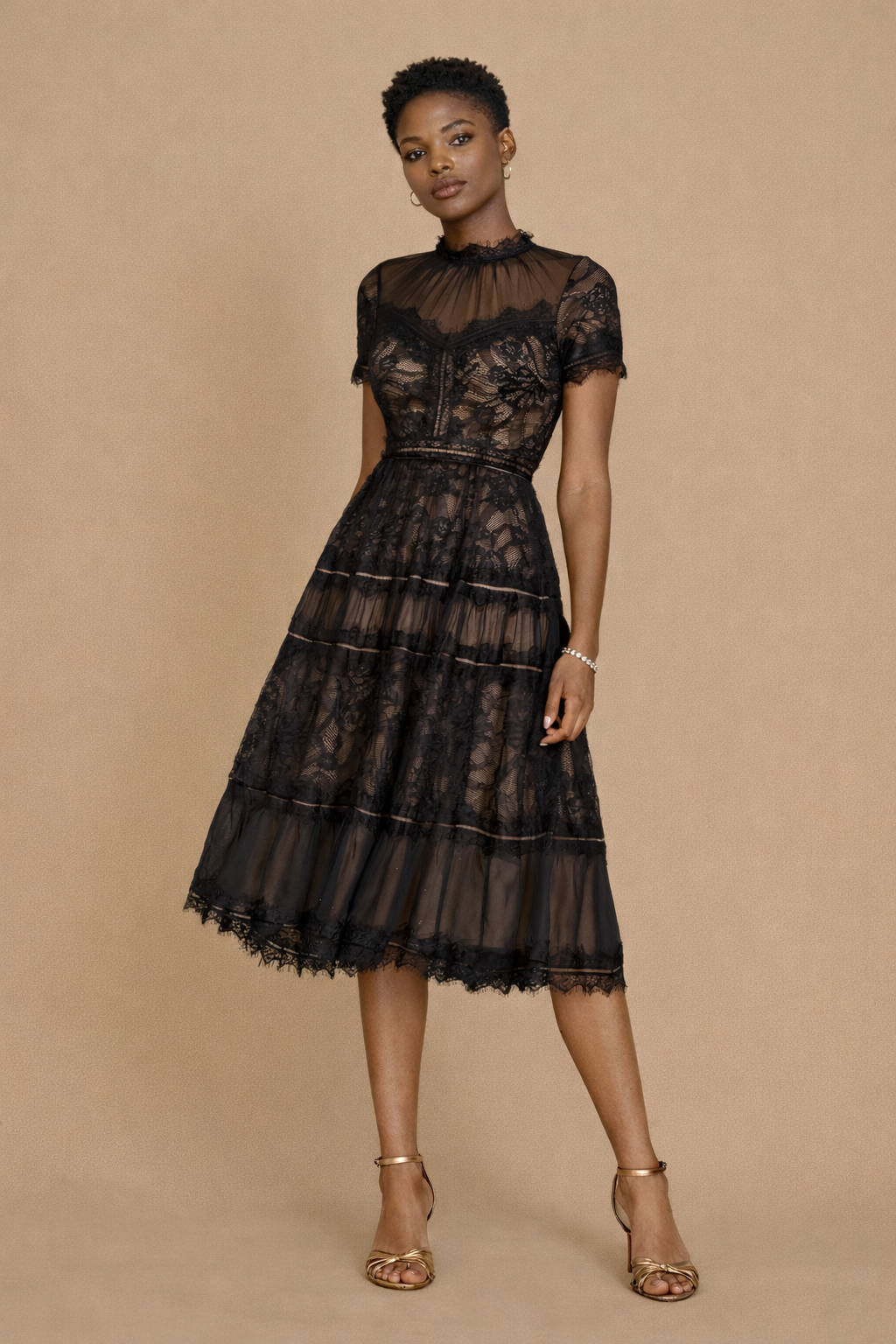 Lace Cocktail Dress - Out of the Blue
