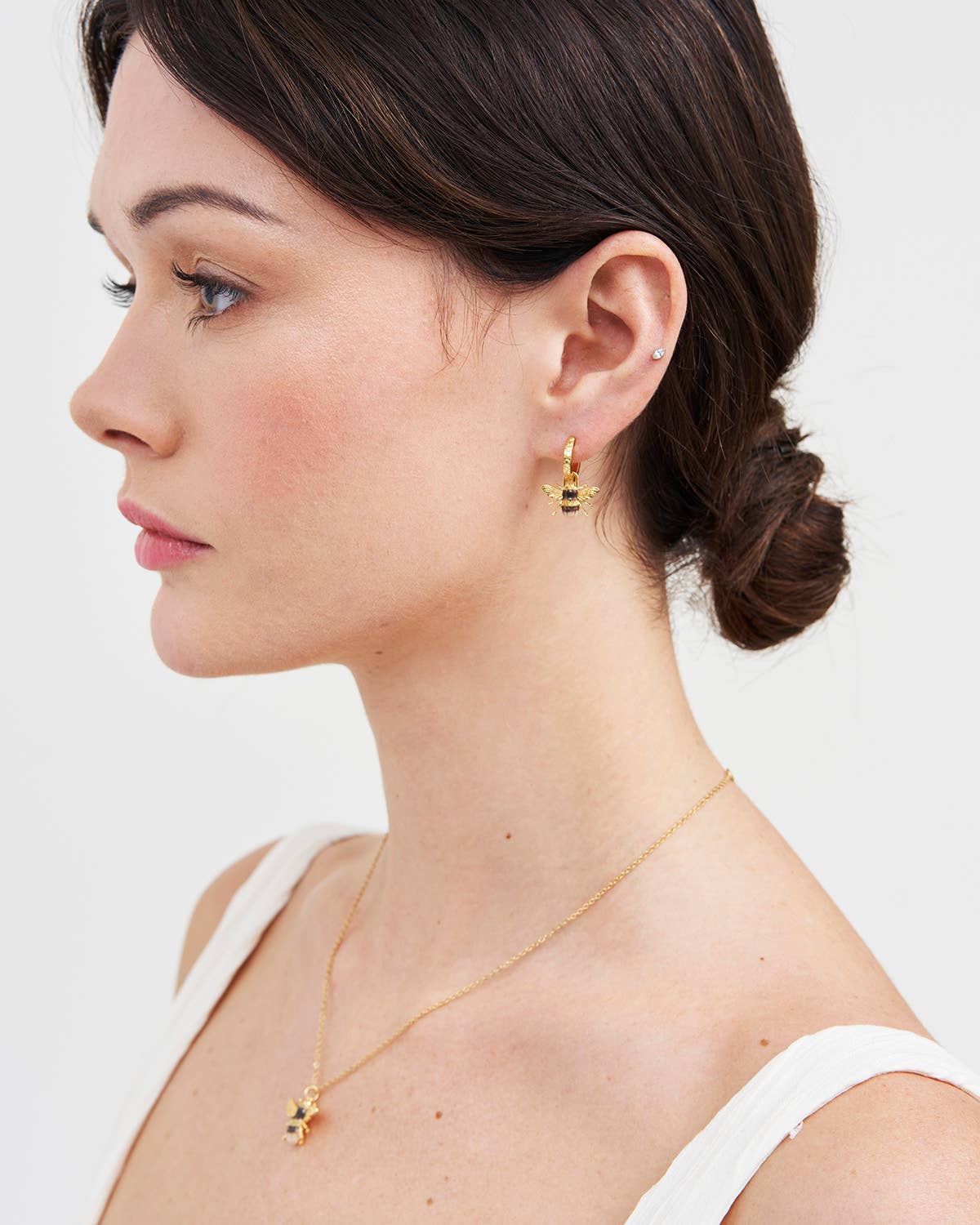Bee Huggie Earring - Out of the Blue