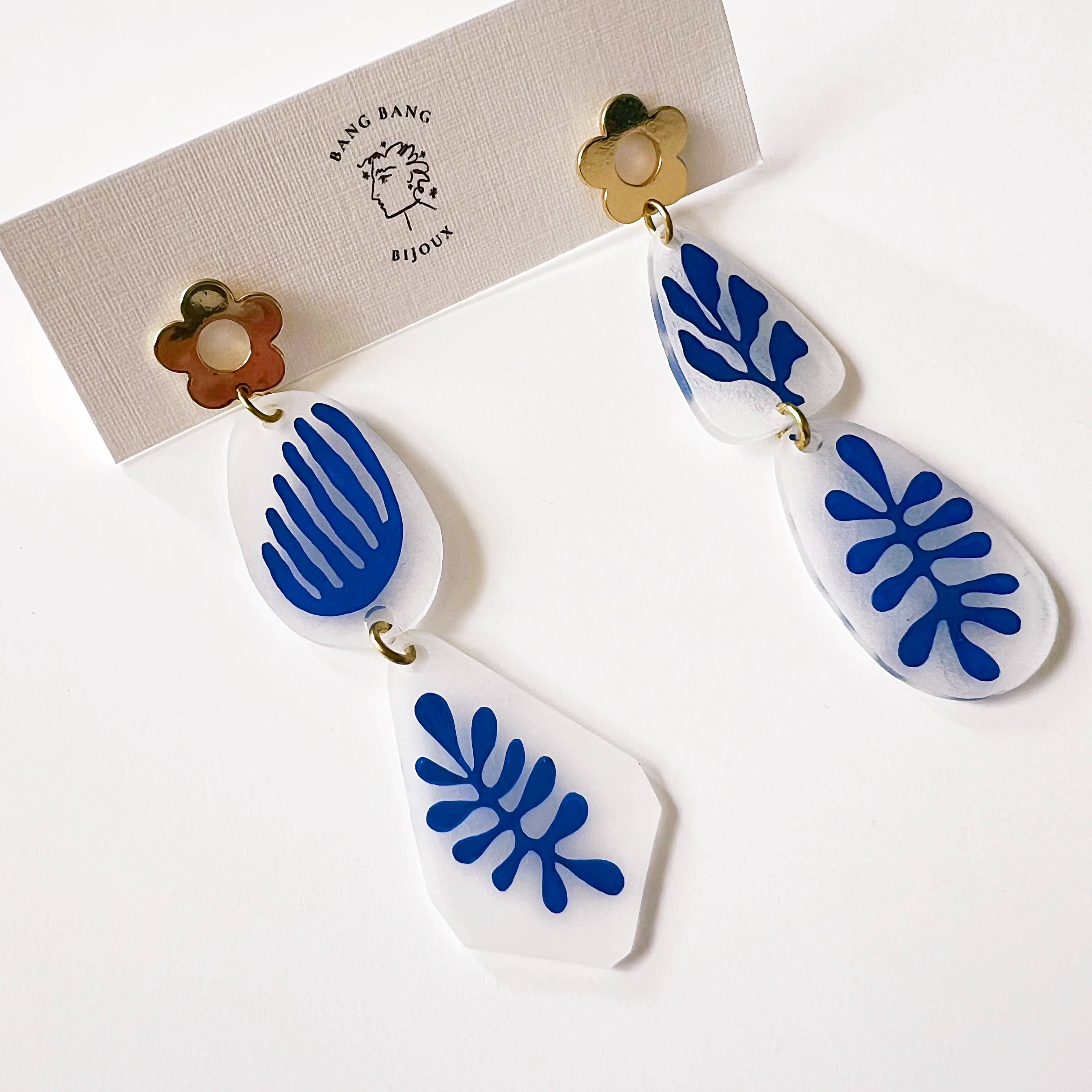 Abstract Matisse Inspired Drops - Out of the Blue