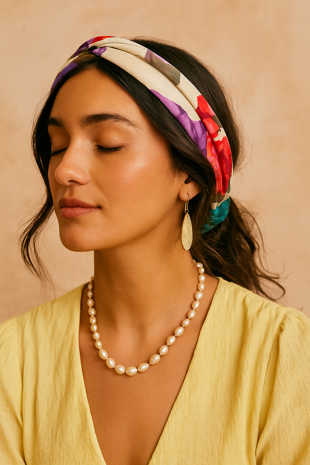 Cabana Headband - Assorted Upcycled Sari Fabric - Out of the Blue