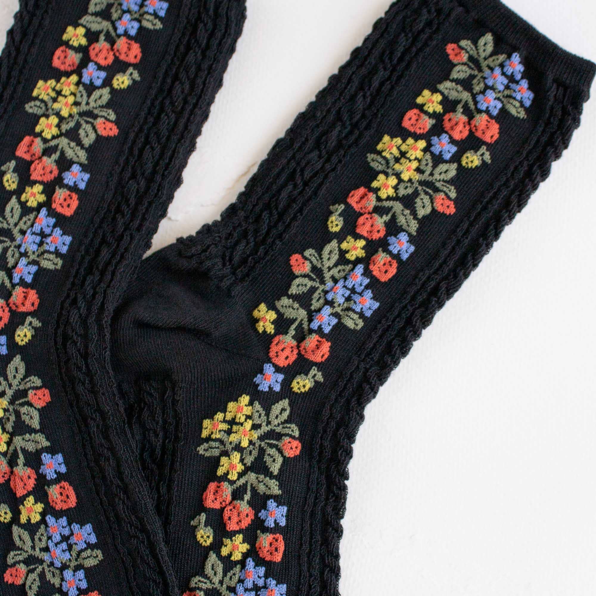 Vintage Strawberry Socks - Out of the Blue