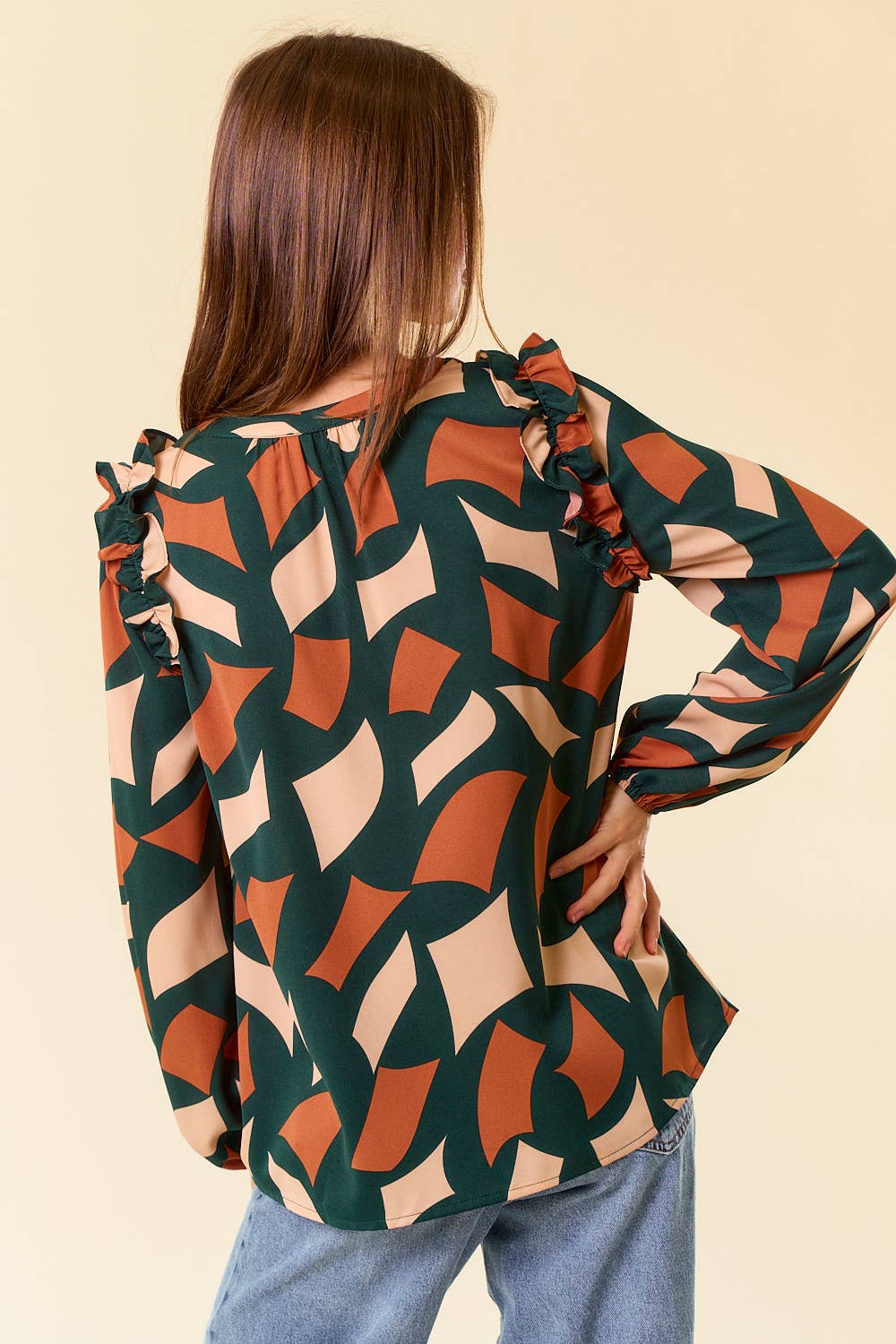 Abstract Print Blouse