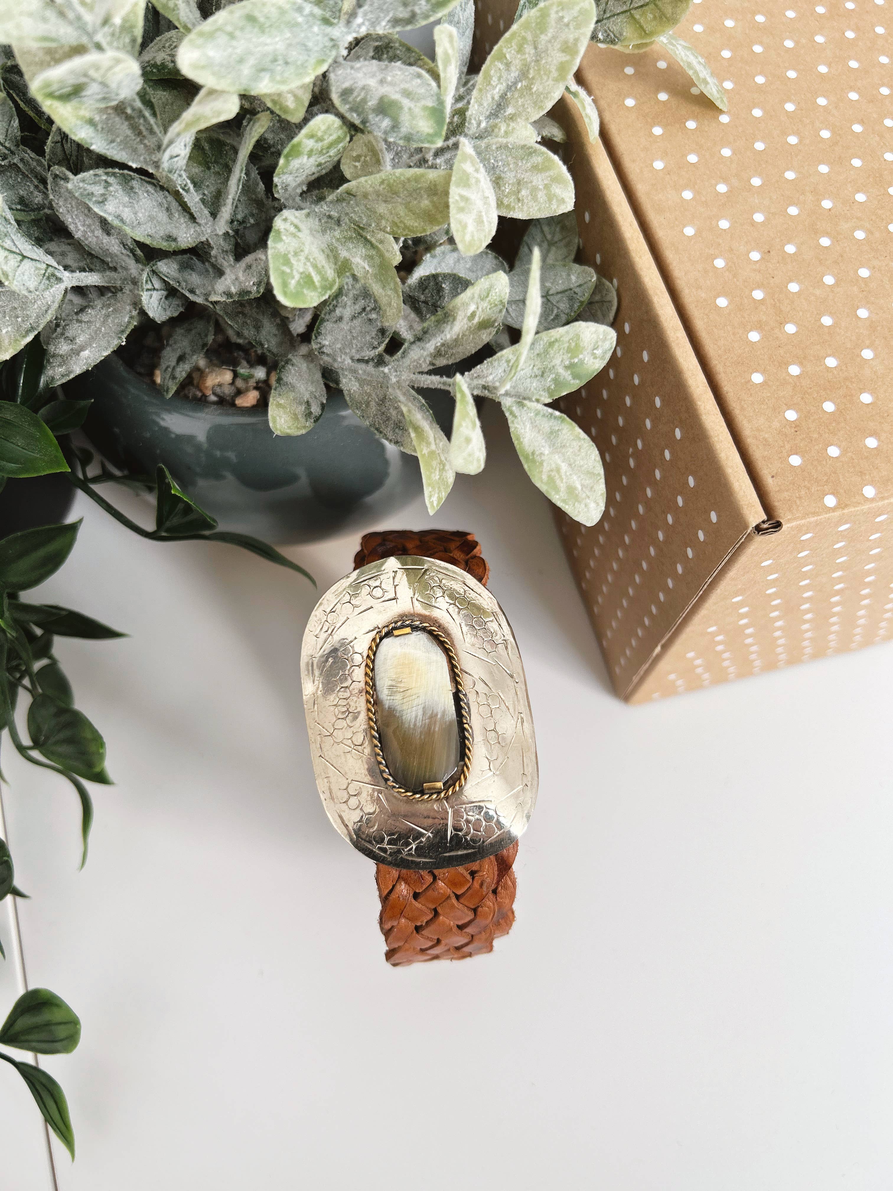 MERCURIO LEATHER BELT