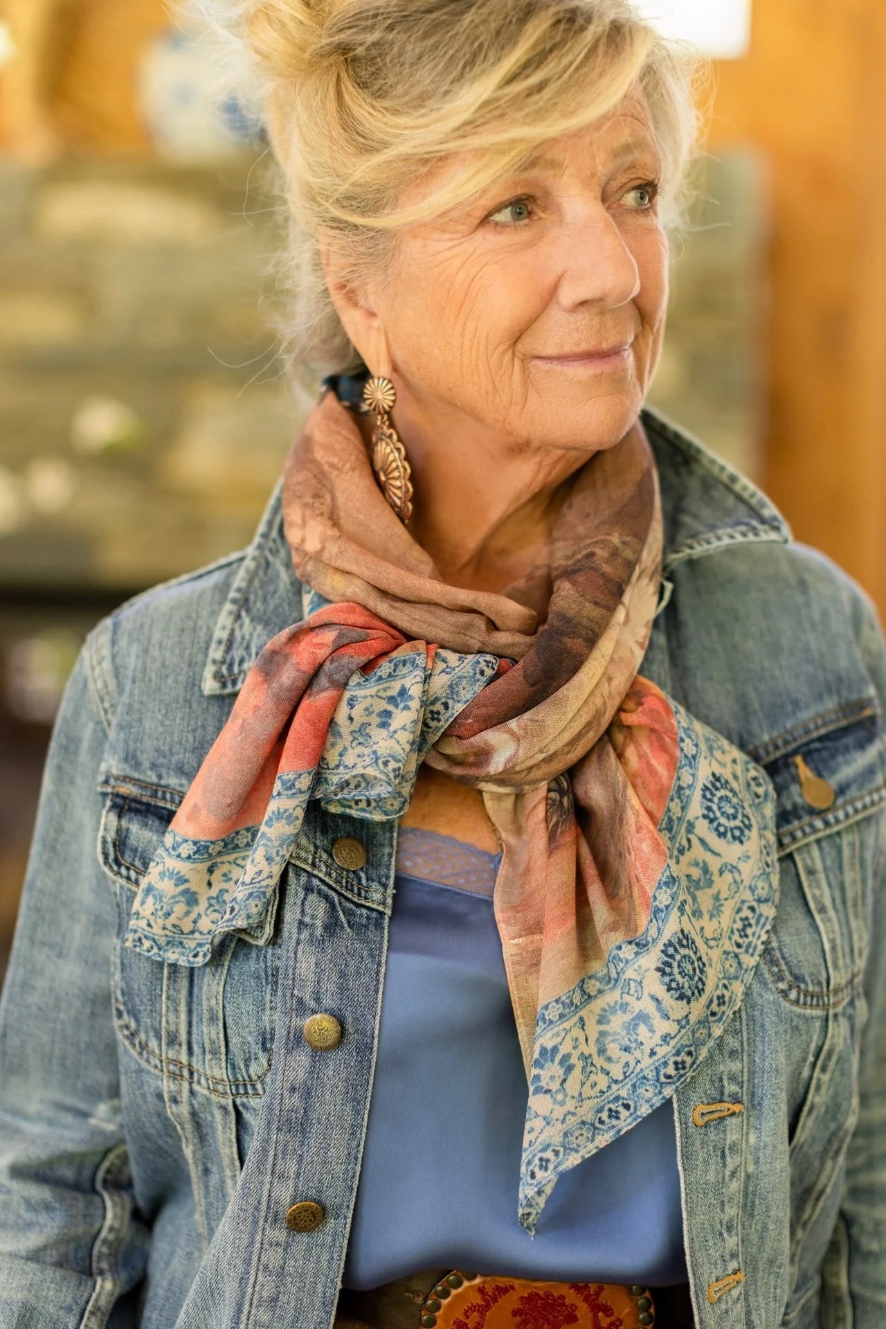 Story Teller Scarf - Out of the Blue