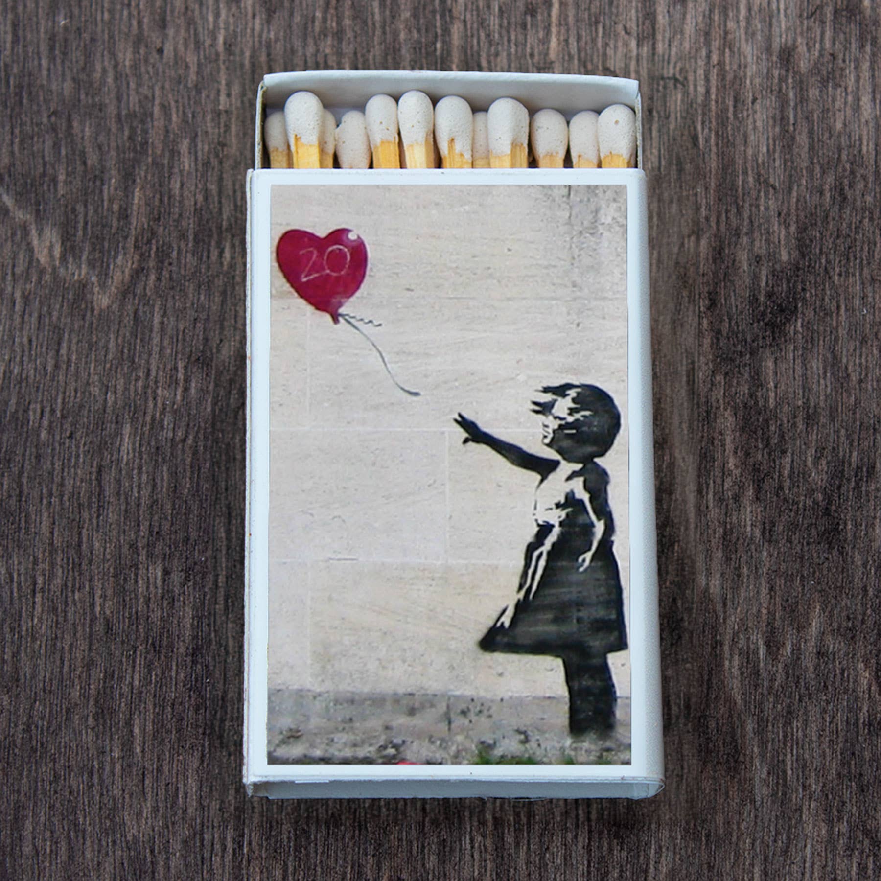 Banksy Street Art Matchbox Candle Acc • Decorative Matches