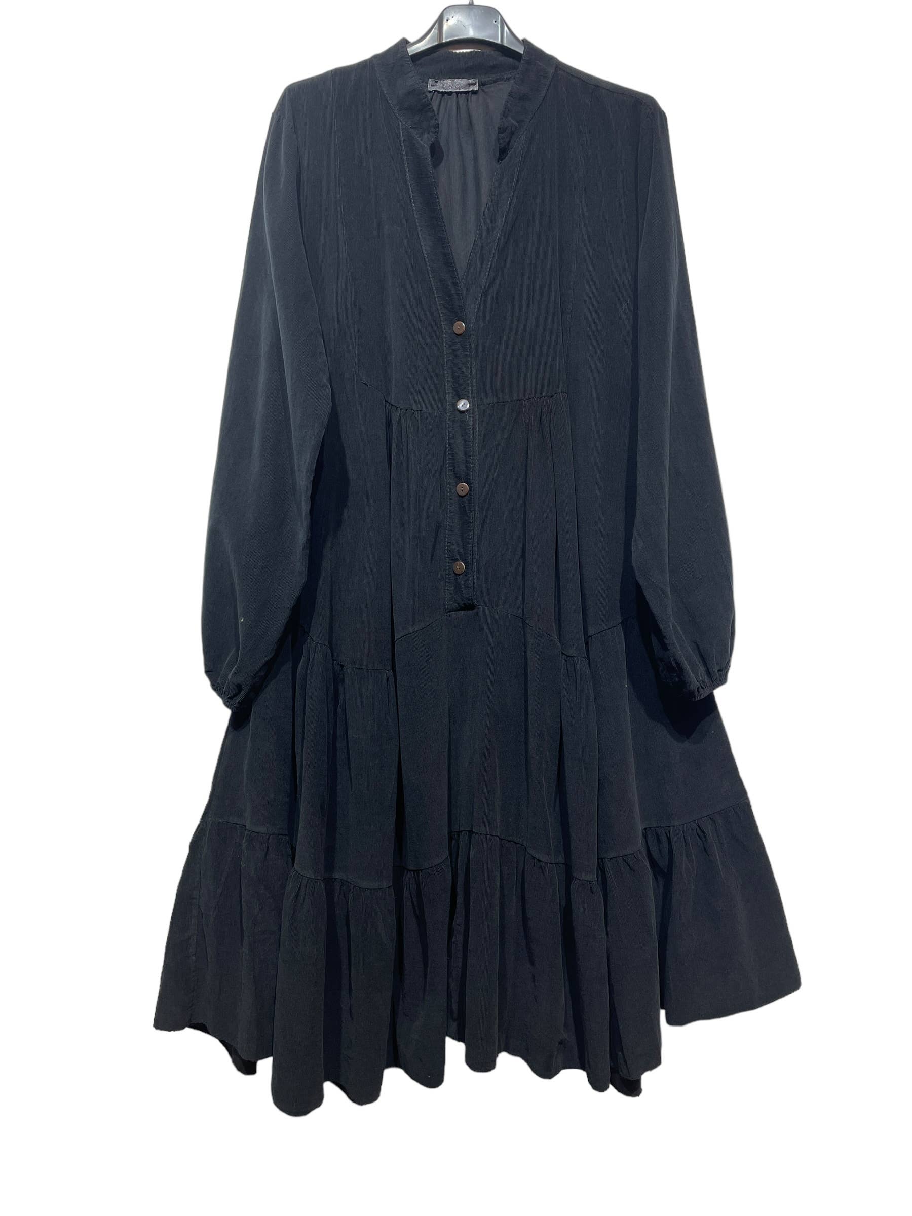 Sabine Button Up Cord Dress