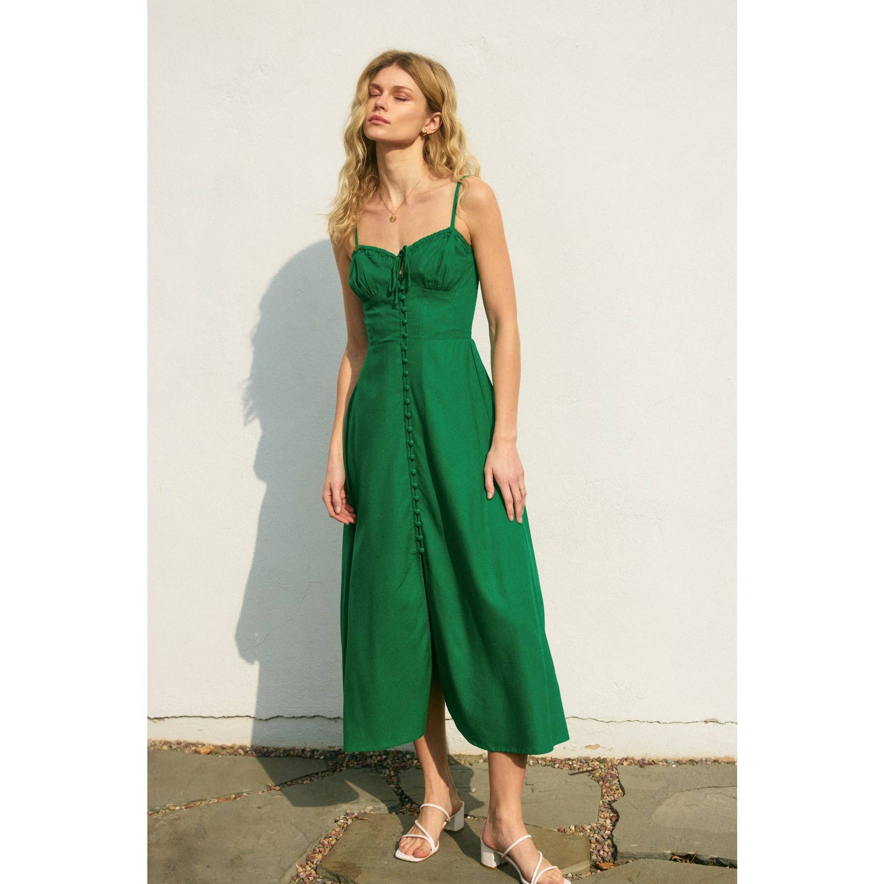 Heaven Sent Sweetheart Corset Midi Dress - Out of the Blue