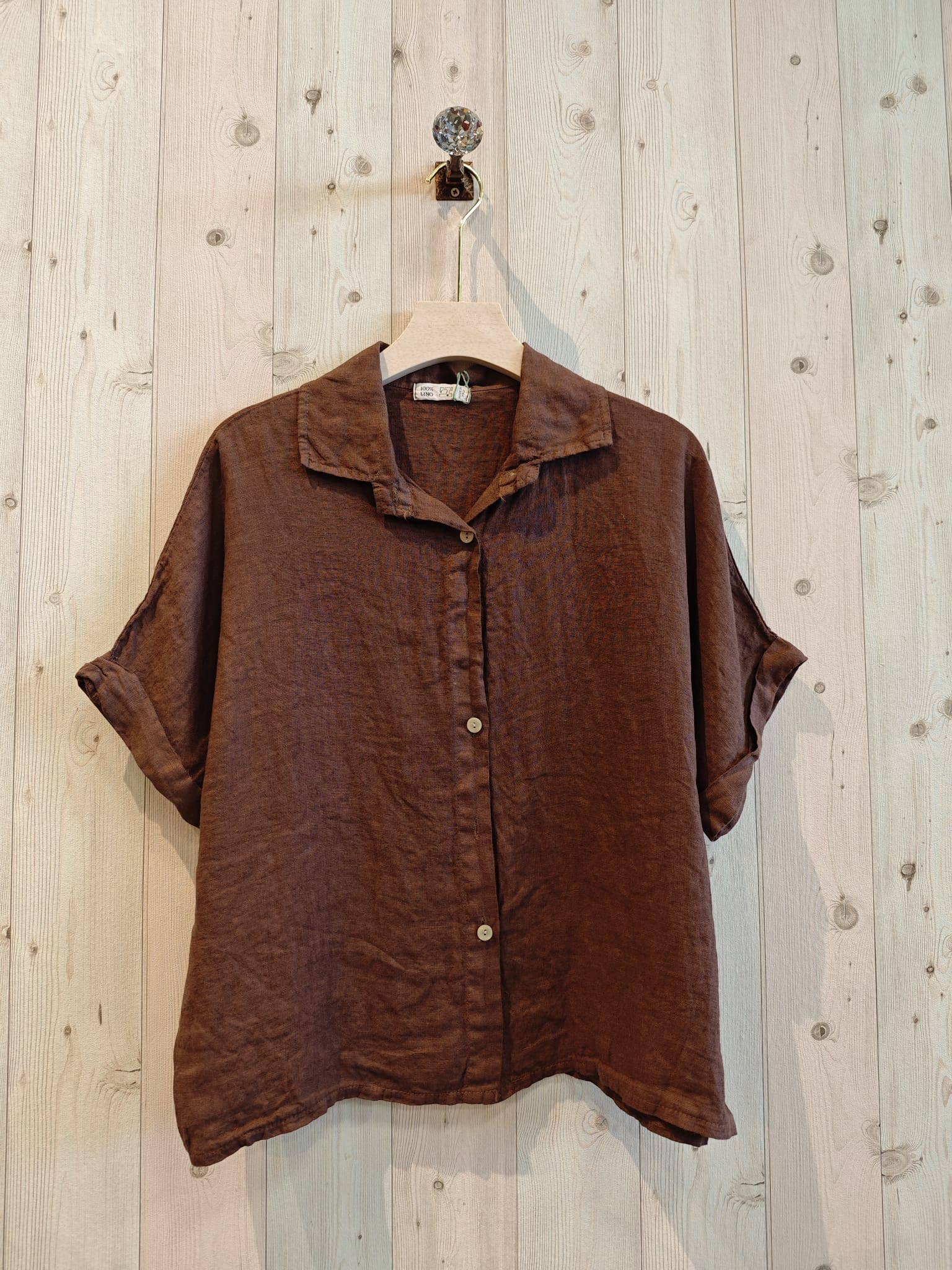 LINEN  SHORT SLEEVE Shirt - Out of the Blue