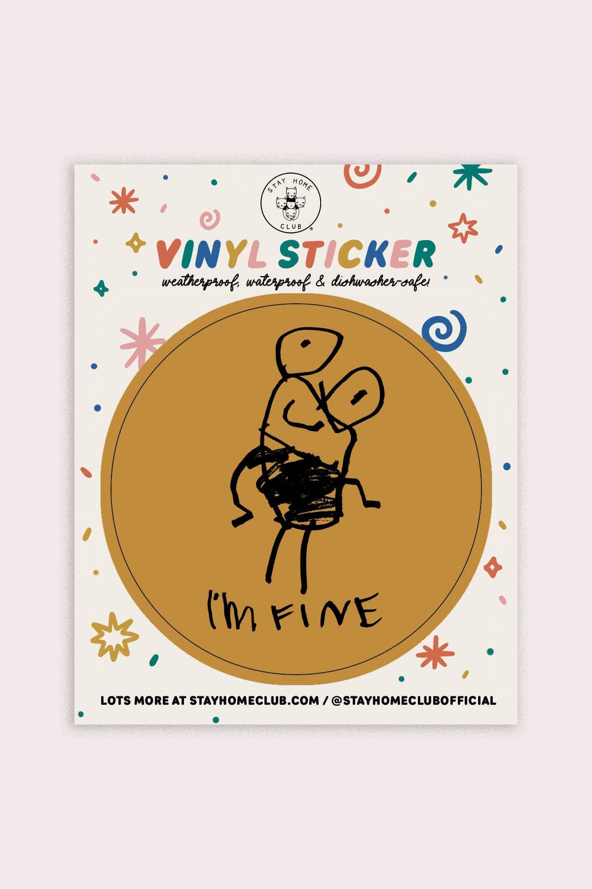 I'm Fine Vinyl Sticker