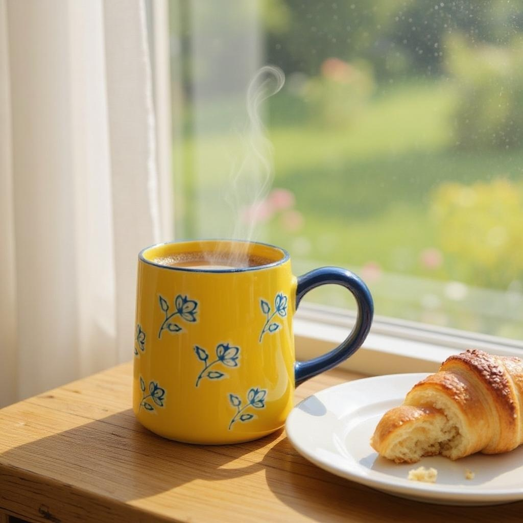 Blue Flower Sun Mug - Out of the Blue