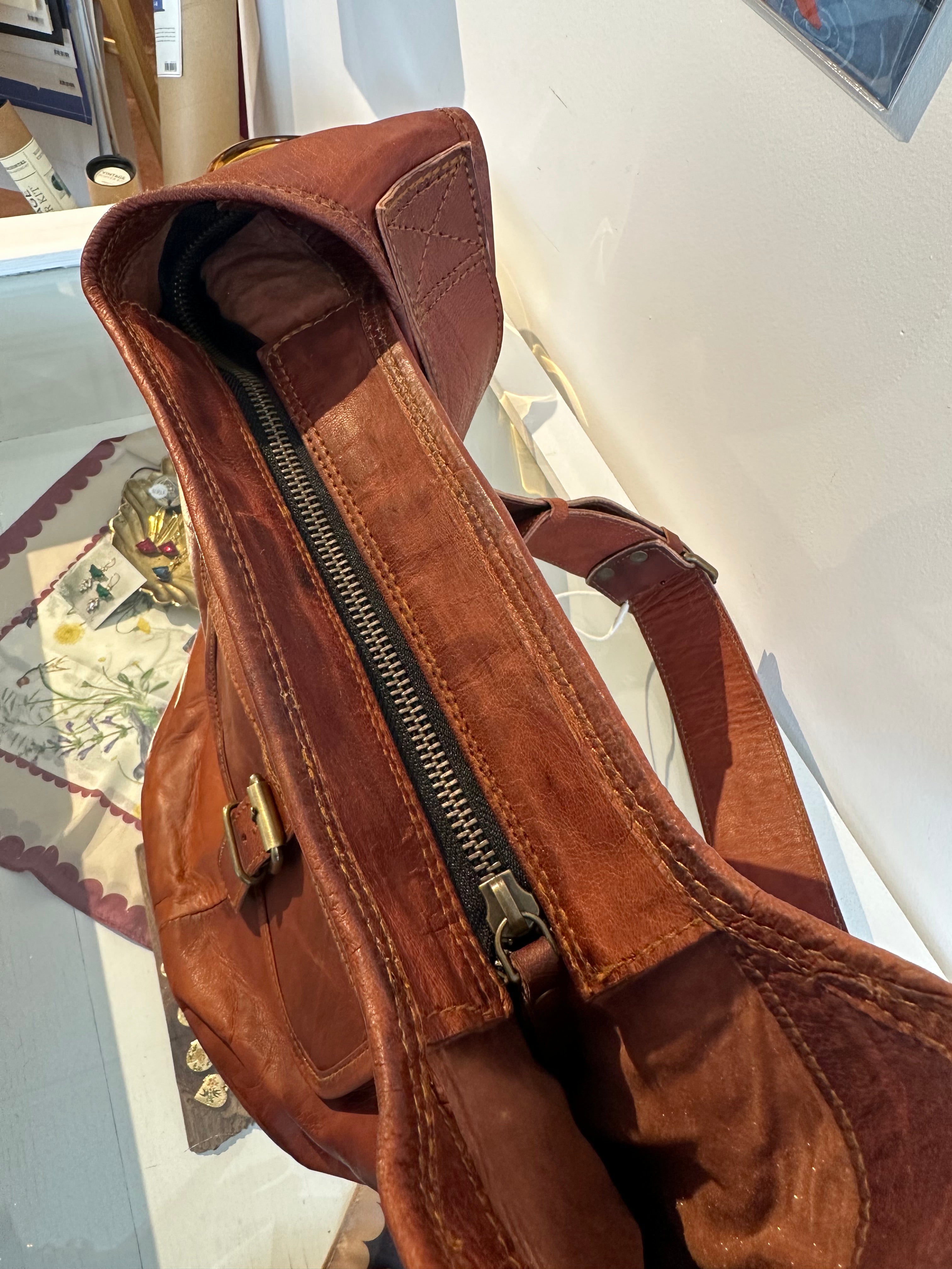 Leather Weekender