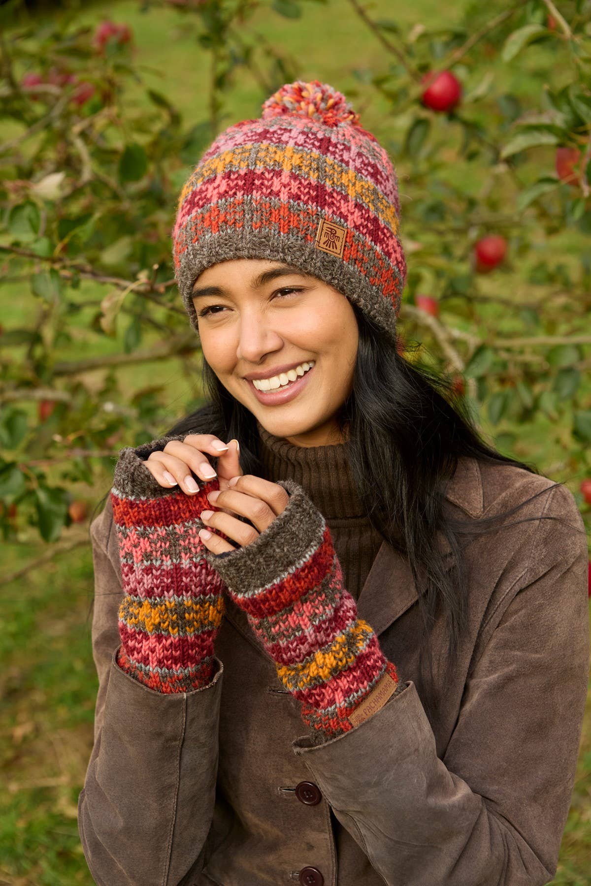 Fair Isle Pattern Bobble Hat
