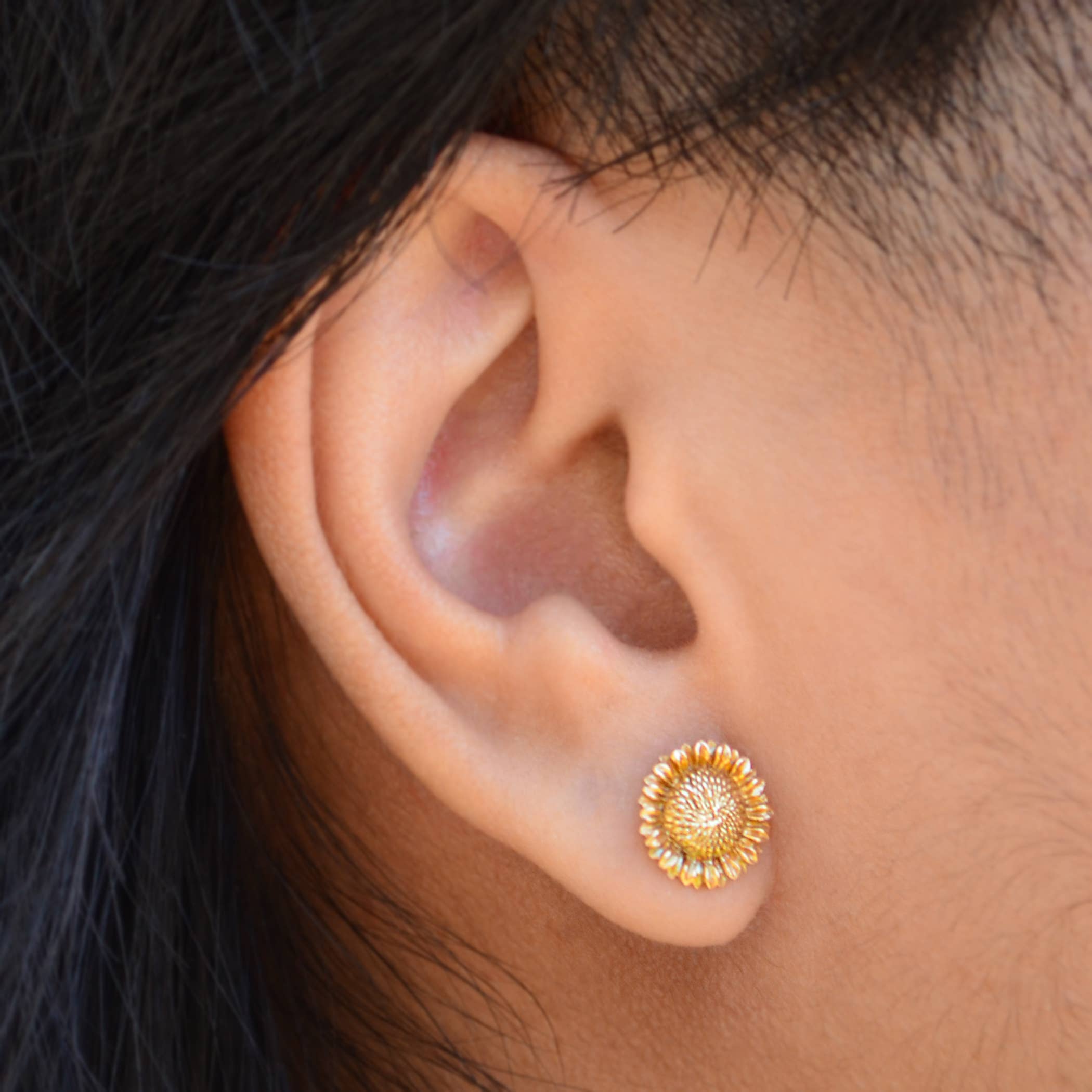 Sunflower Post Earrings