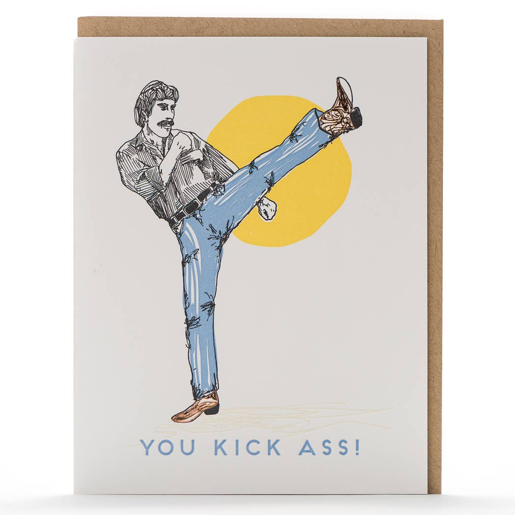 You Kick Ass Throwback Card