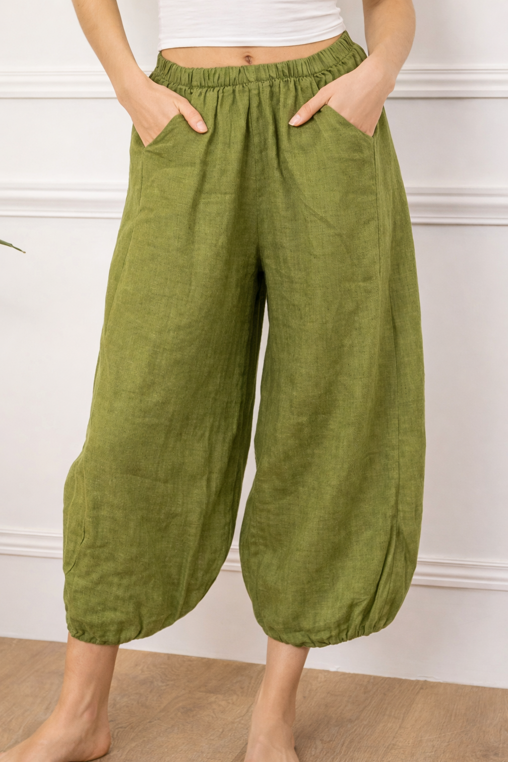 Gabby Linen Pants - Out of the Blue