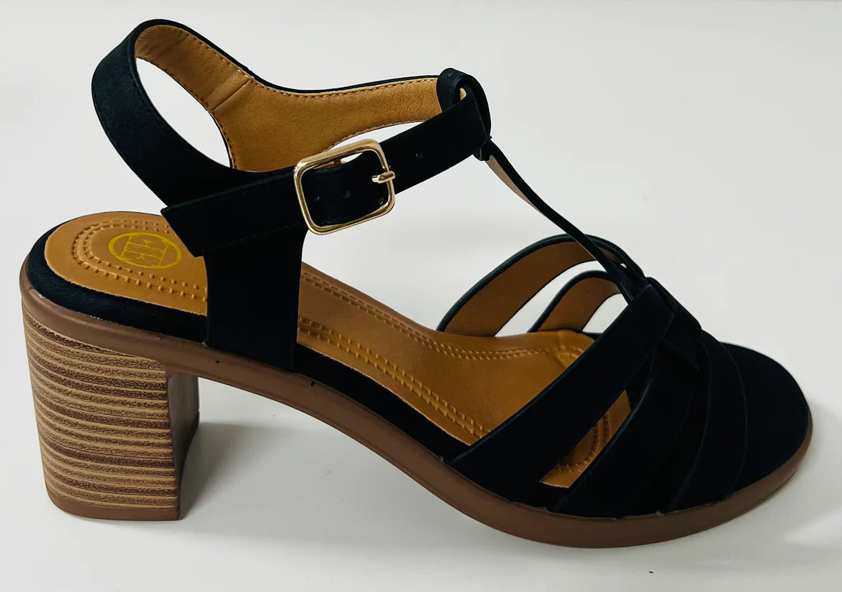 Knot Block Heel Sandal