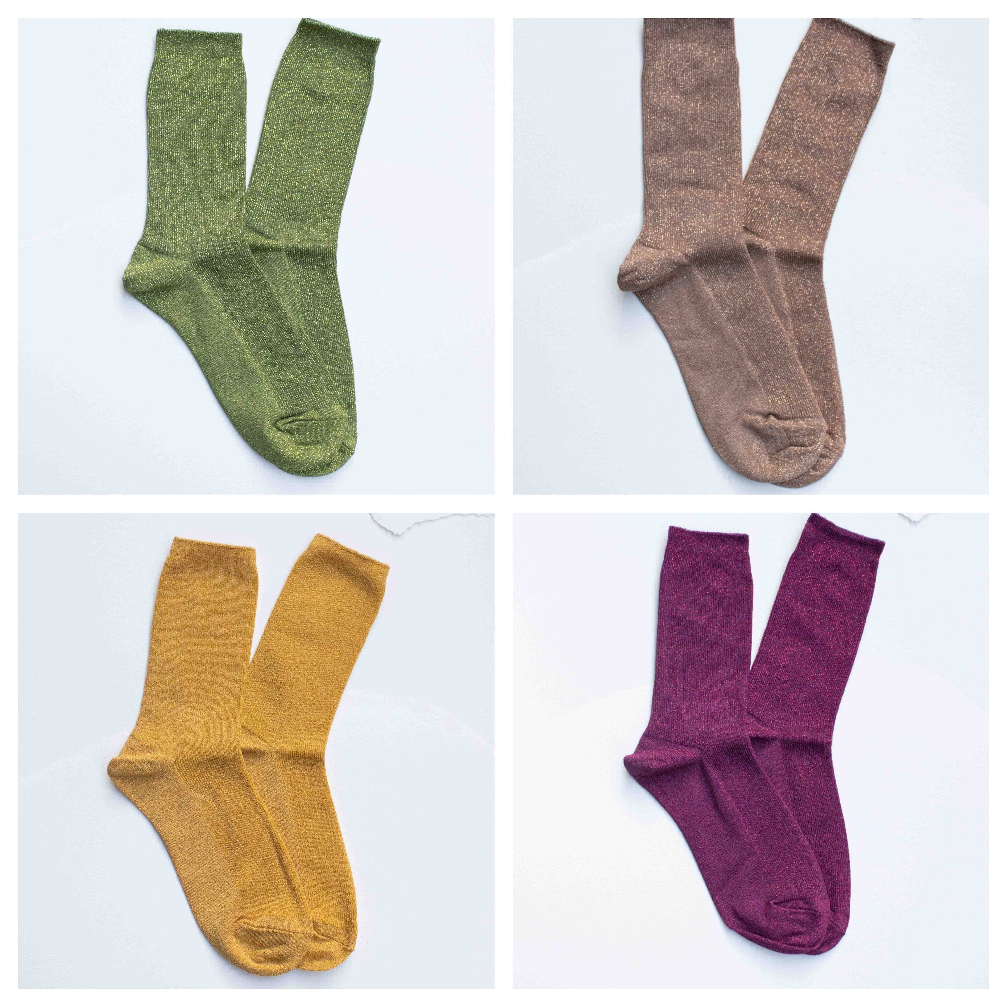 Modal Blend Glitter Socks