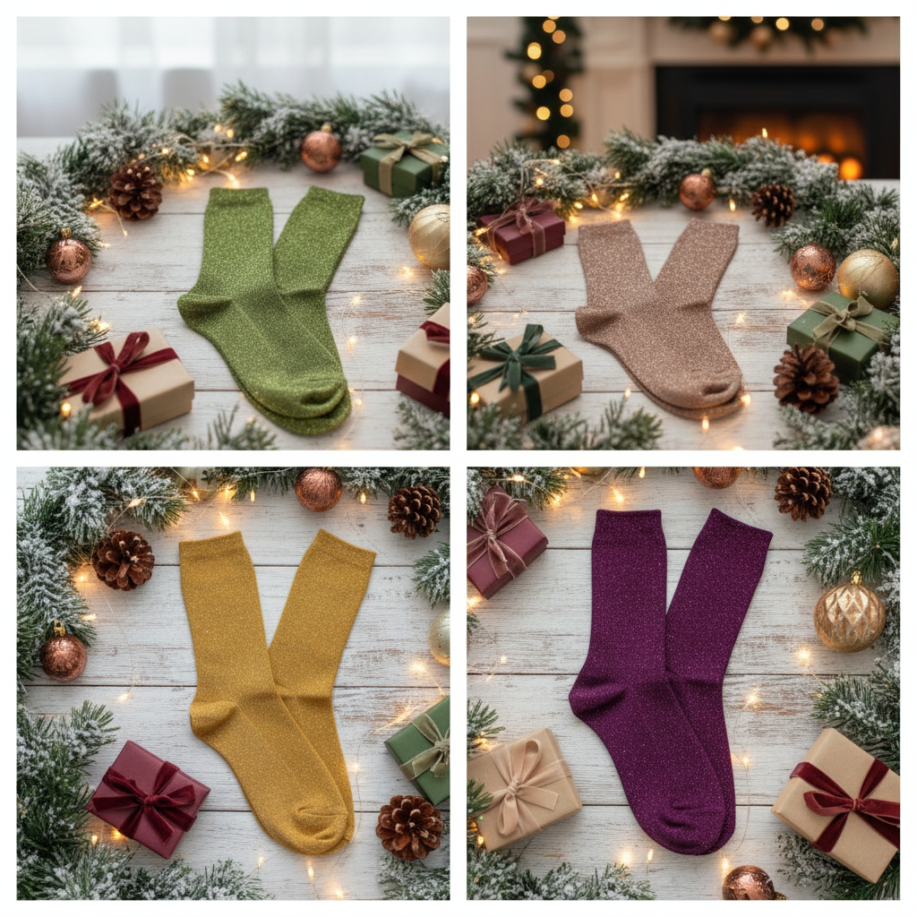 Modal Blend Glitter Socks