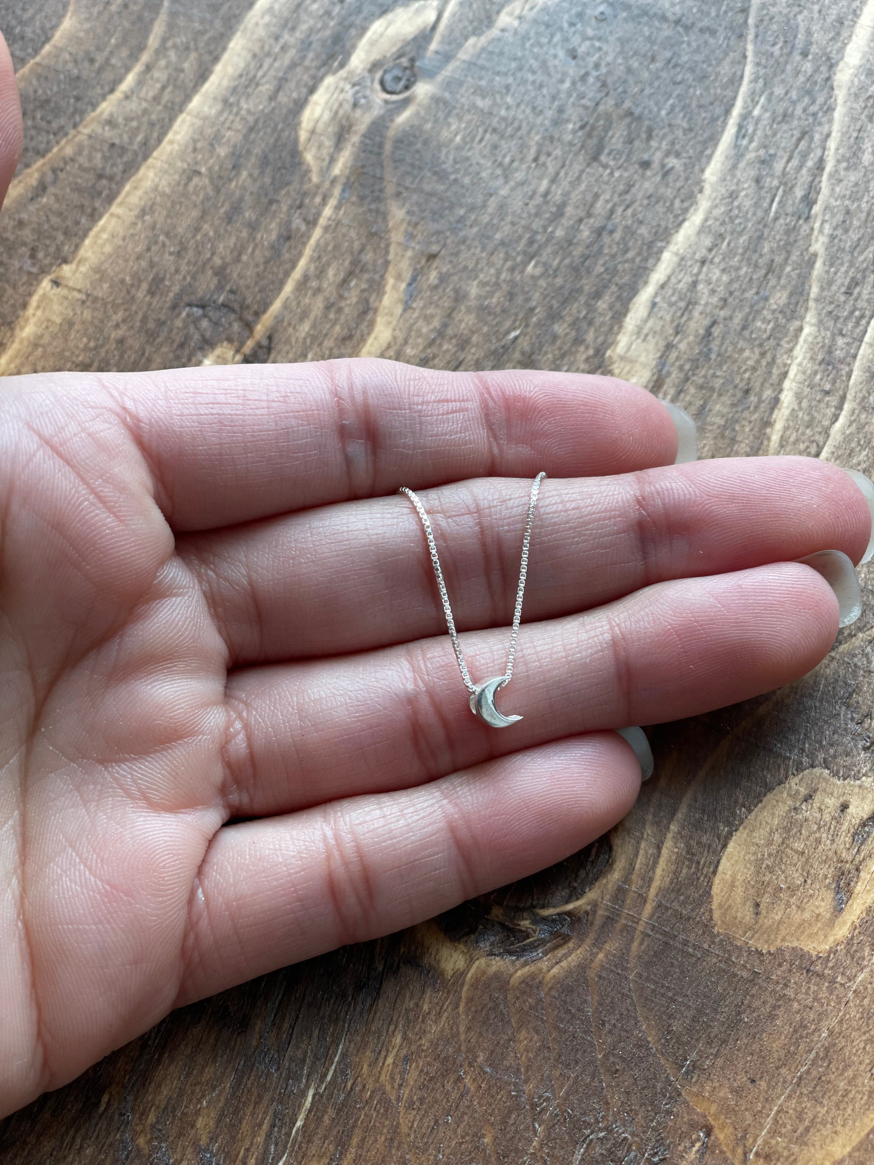 Petite Crescent Moon Necklace