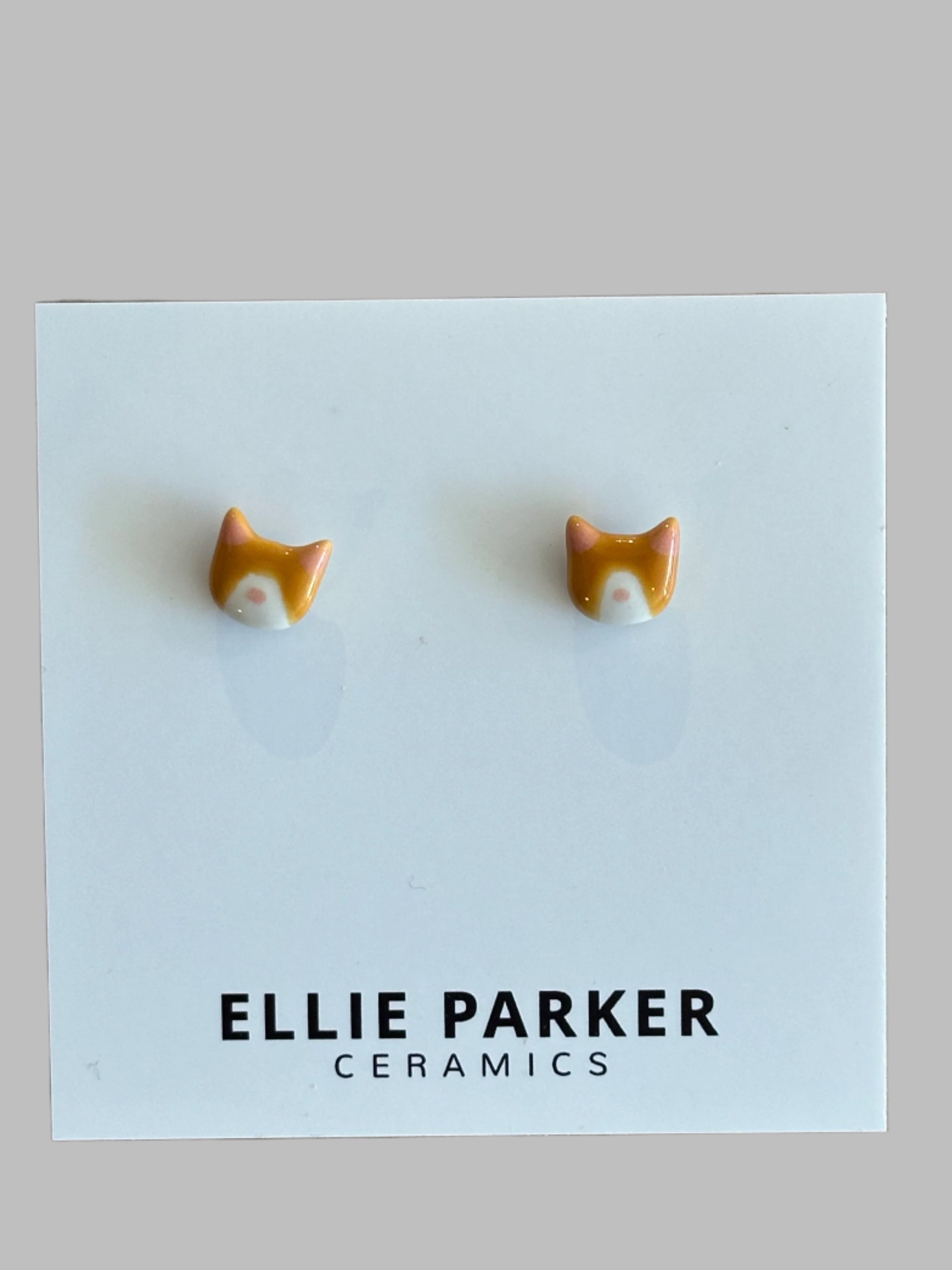 Ceramic Cat Earrings