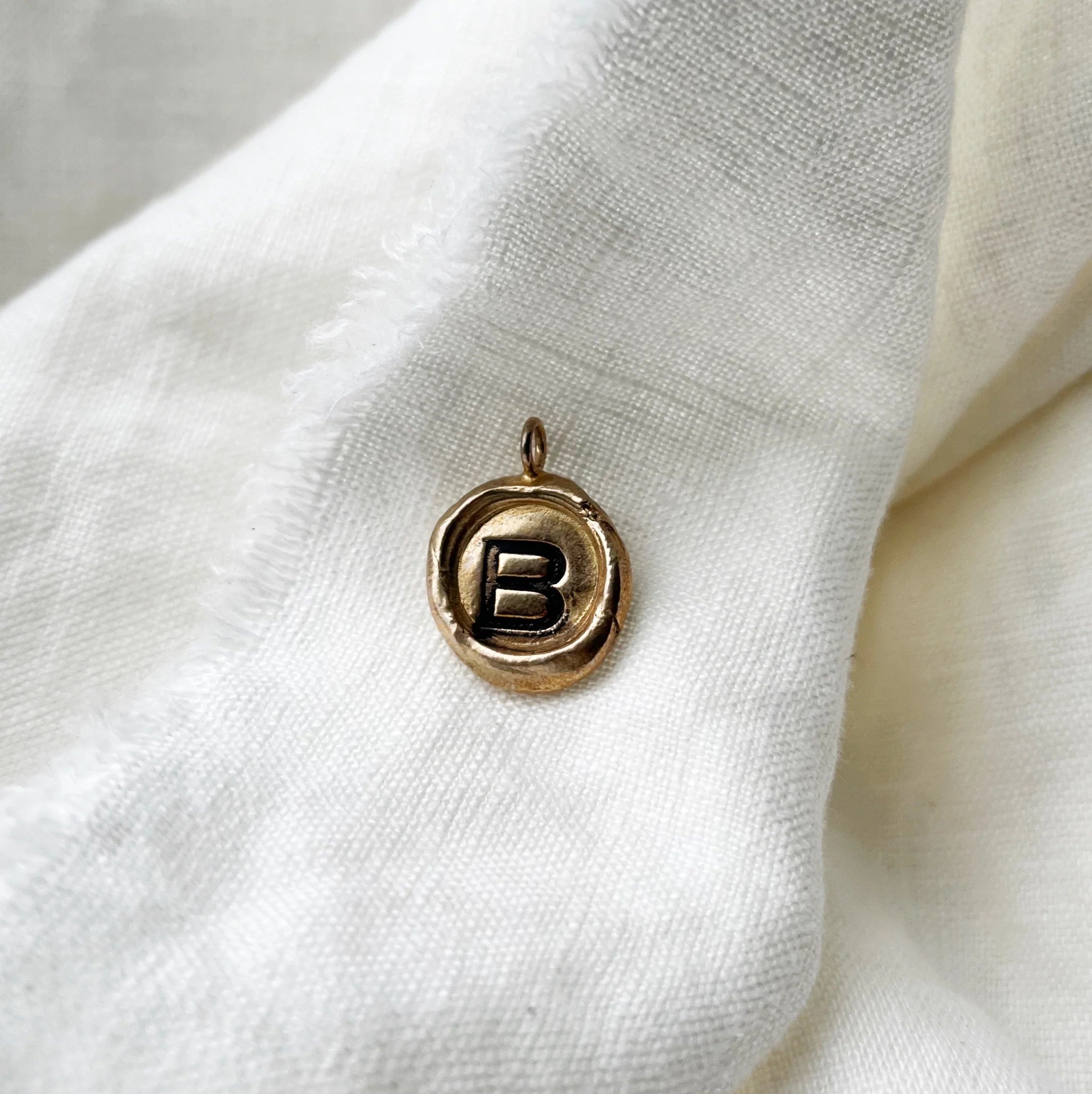 initial pendant - bronze - Out of the Blue