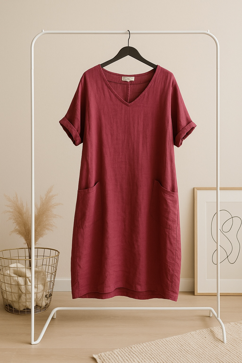 Le Marais Linen Dress - Out of the Blue