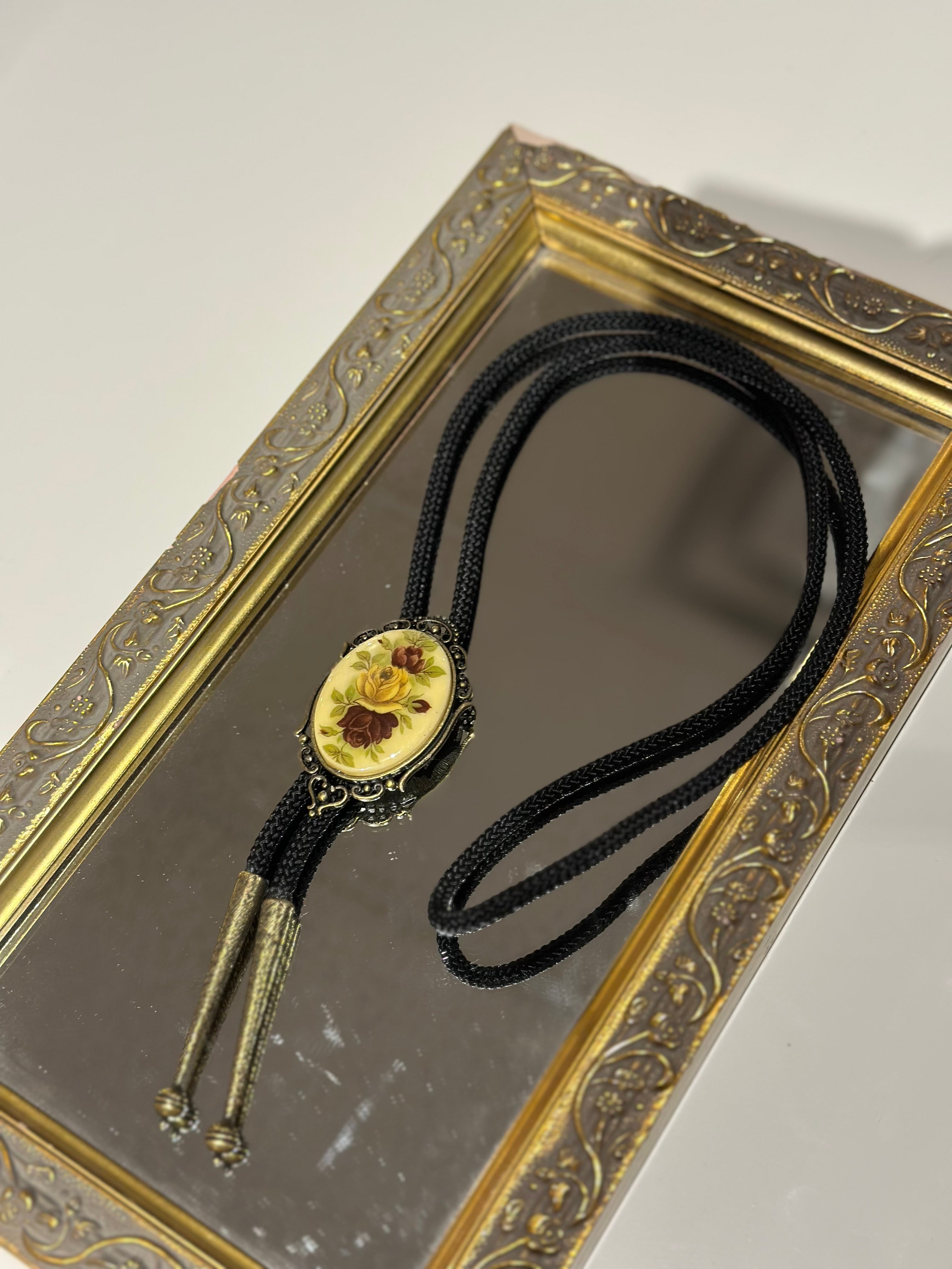 Rose Cabochon Bolo Tie