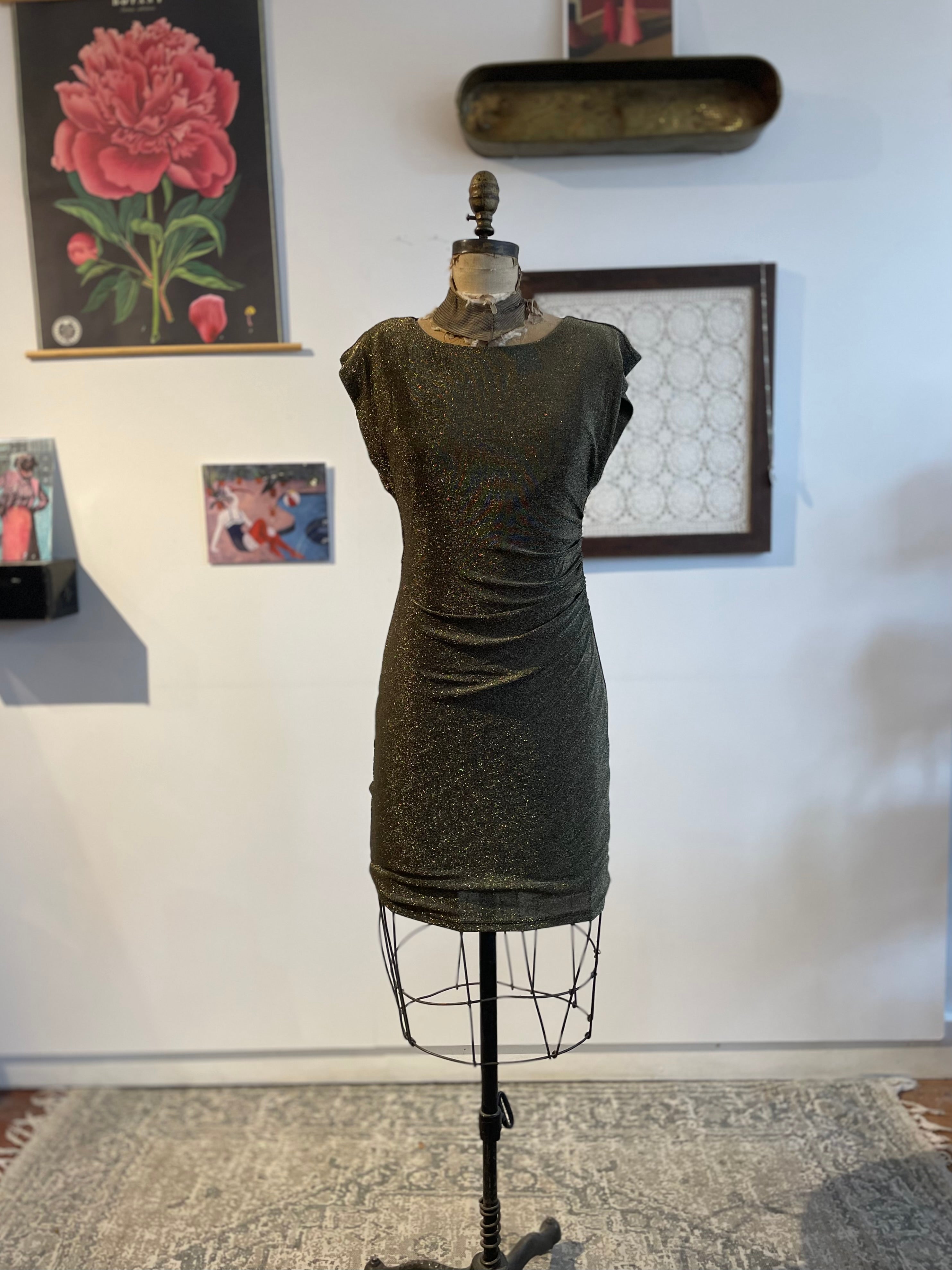 Sparkle Ruched Dress