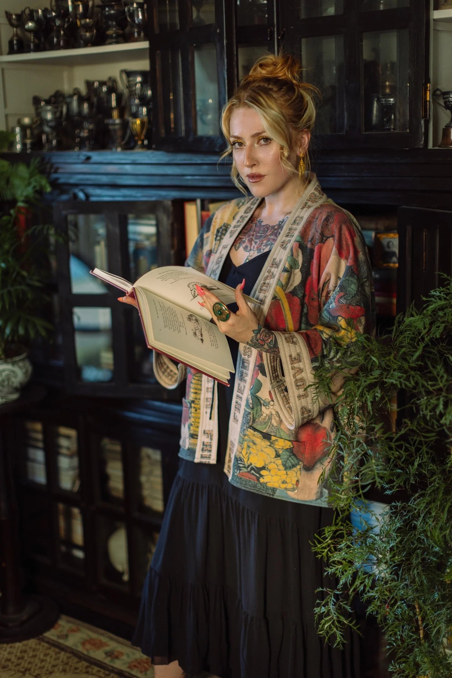 Friendship Love and Truth  Cottage Cardigan - Out of the Blue