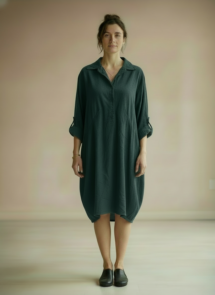 Anise Corduroy Shirtdress