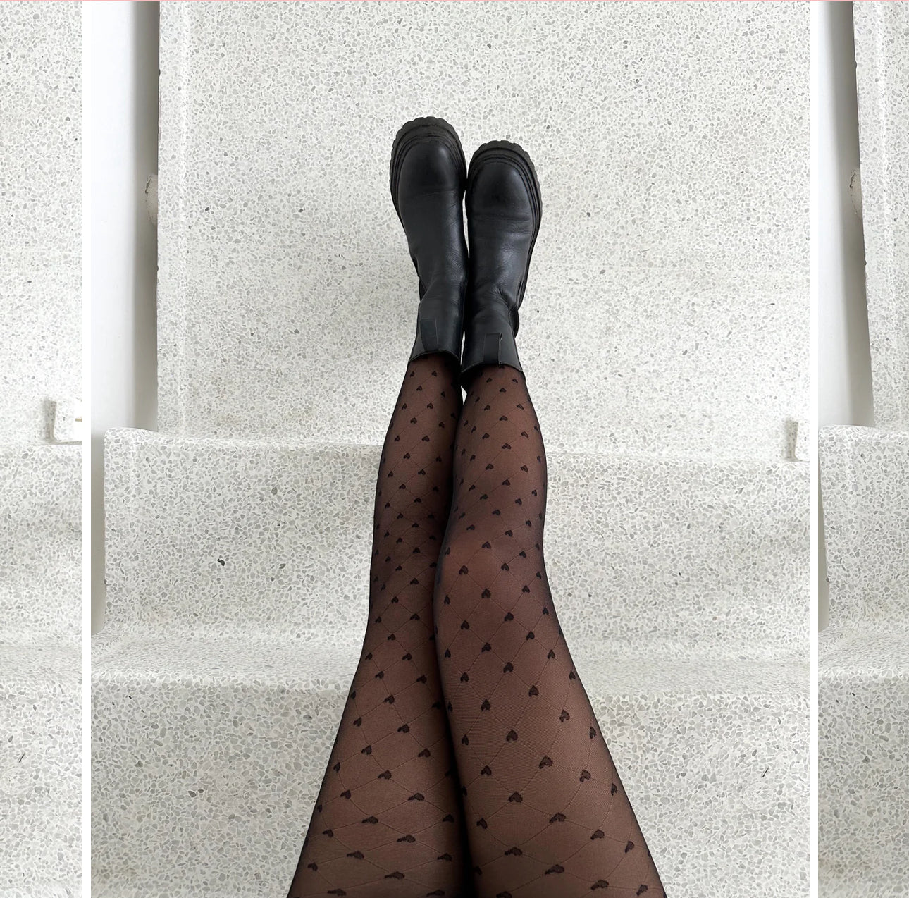 Heart Black Tights - Out of the Blue