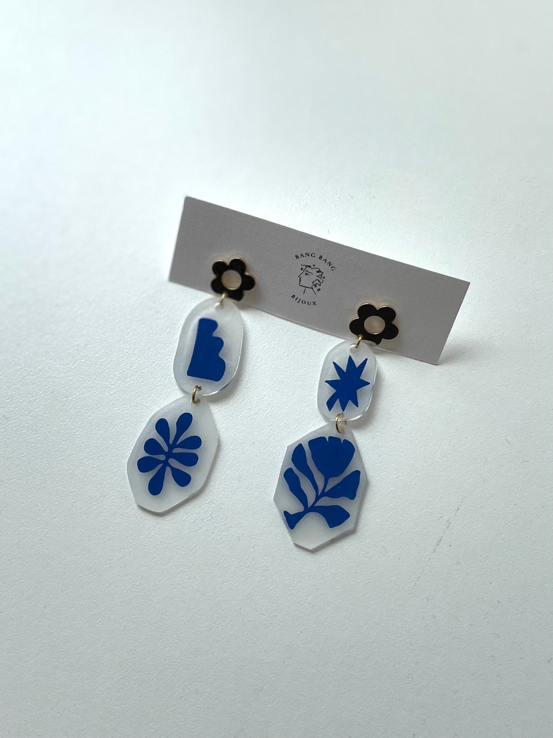 Abstract Matisse Inspired Drops - Out of the Blue