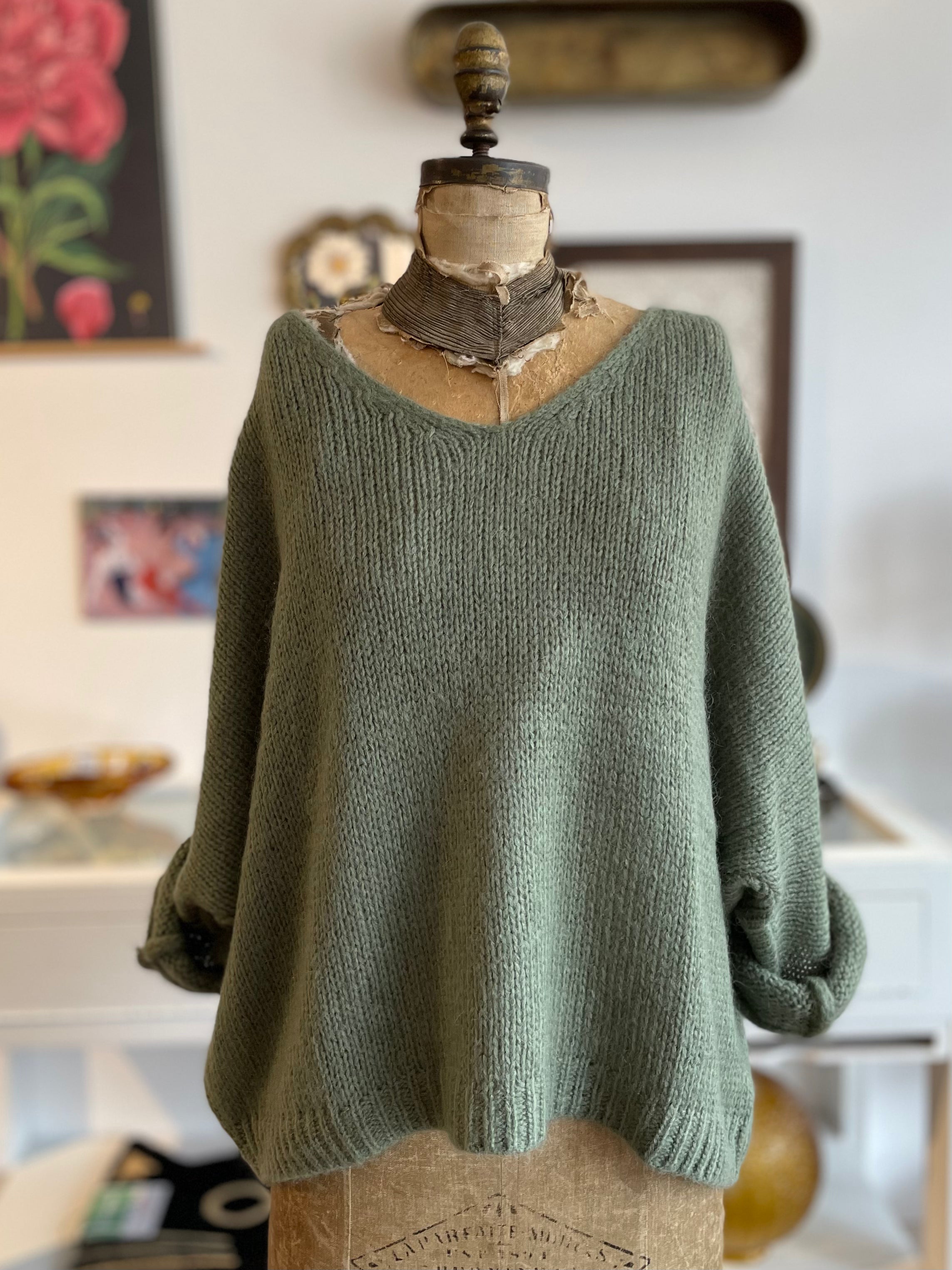 Mohair Blend Sweater - Out of the Blue