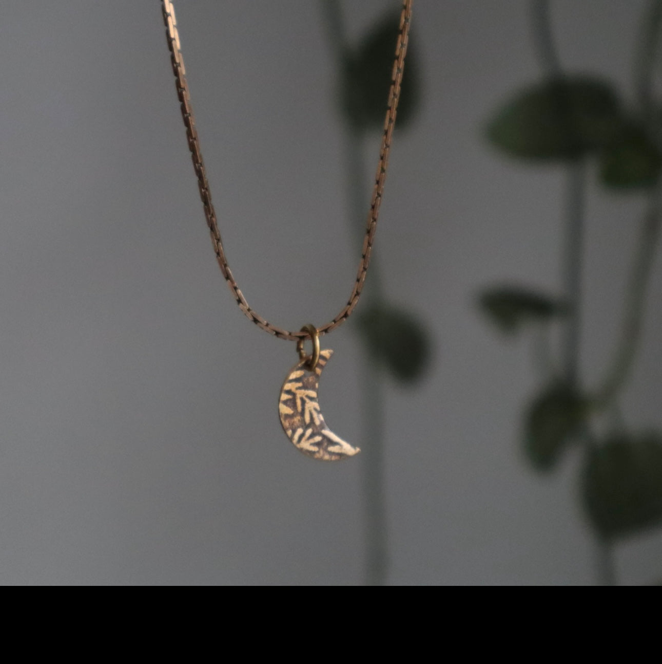 Crescent Moon Necklace - Out of the Blue