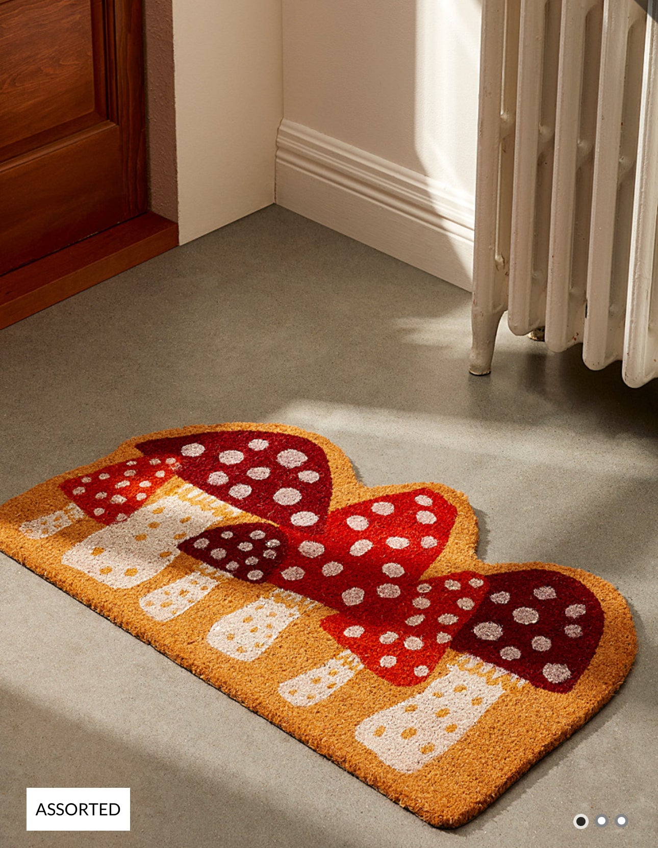 Mushroom Shaped Doormat - Out of the Blue