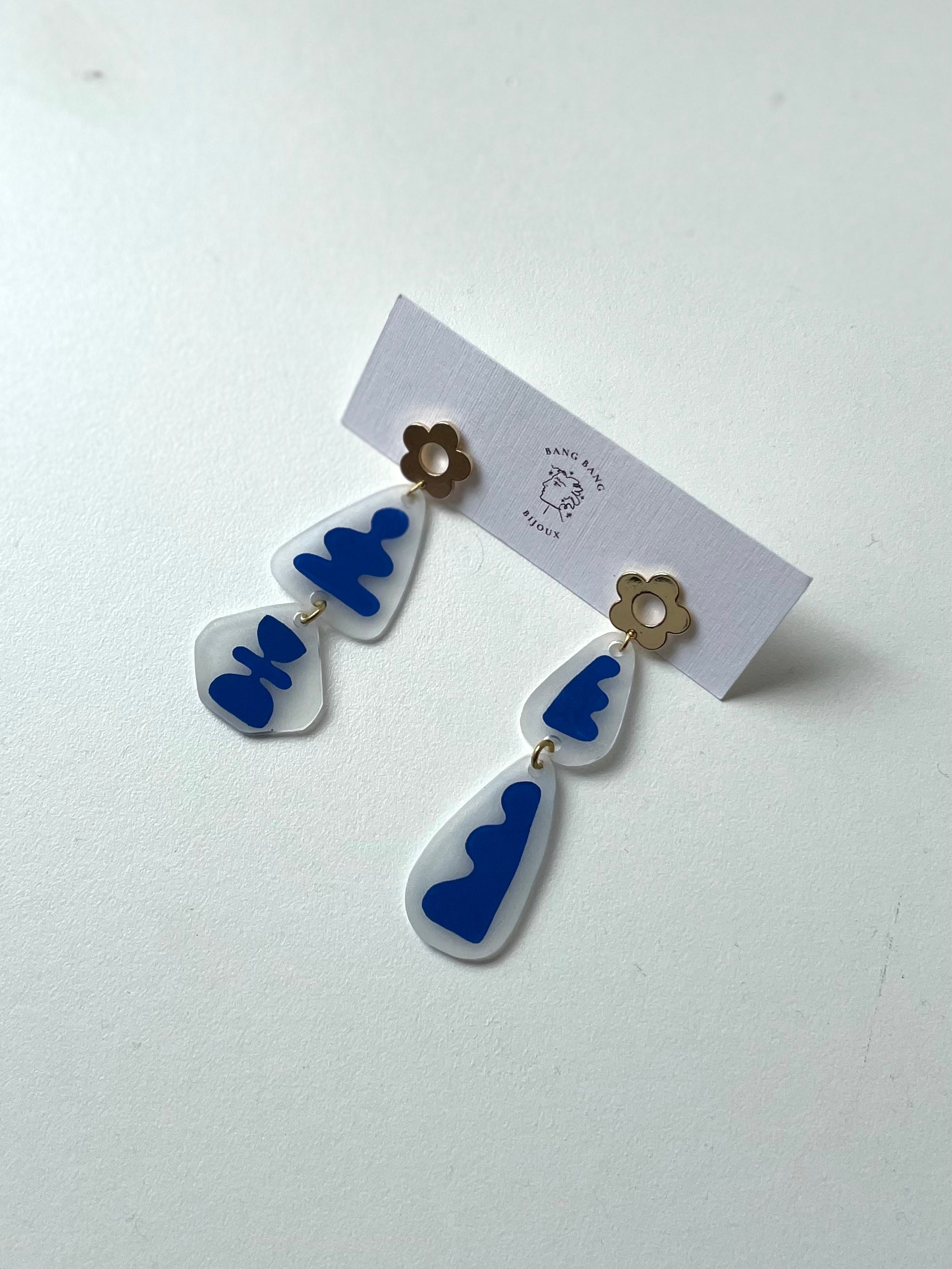 Abstract Matisse Inspired Drops - Out of the Blue