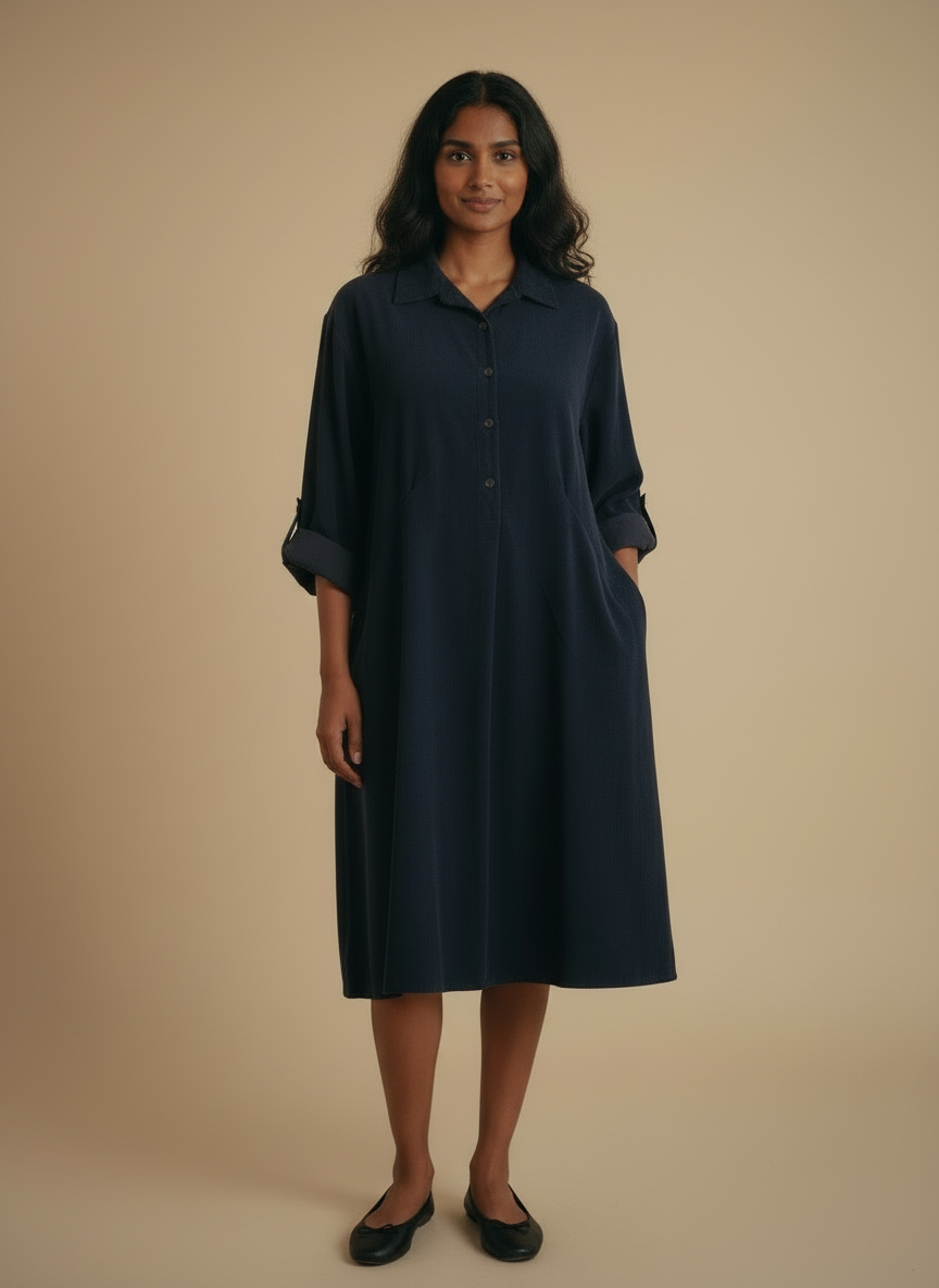 Anise Corduroy Shirtdress