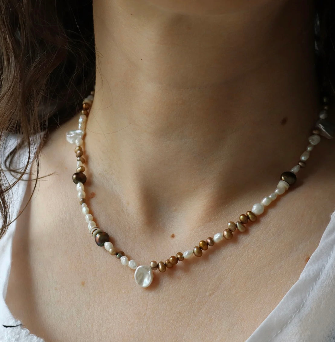 Freshwater Pearl Necklace - Out of the Blue