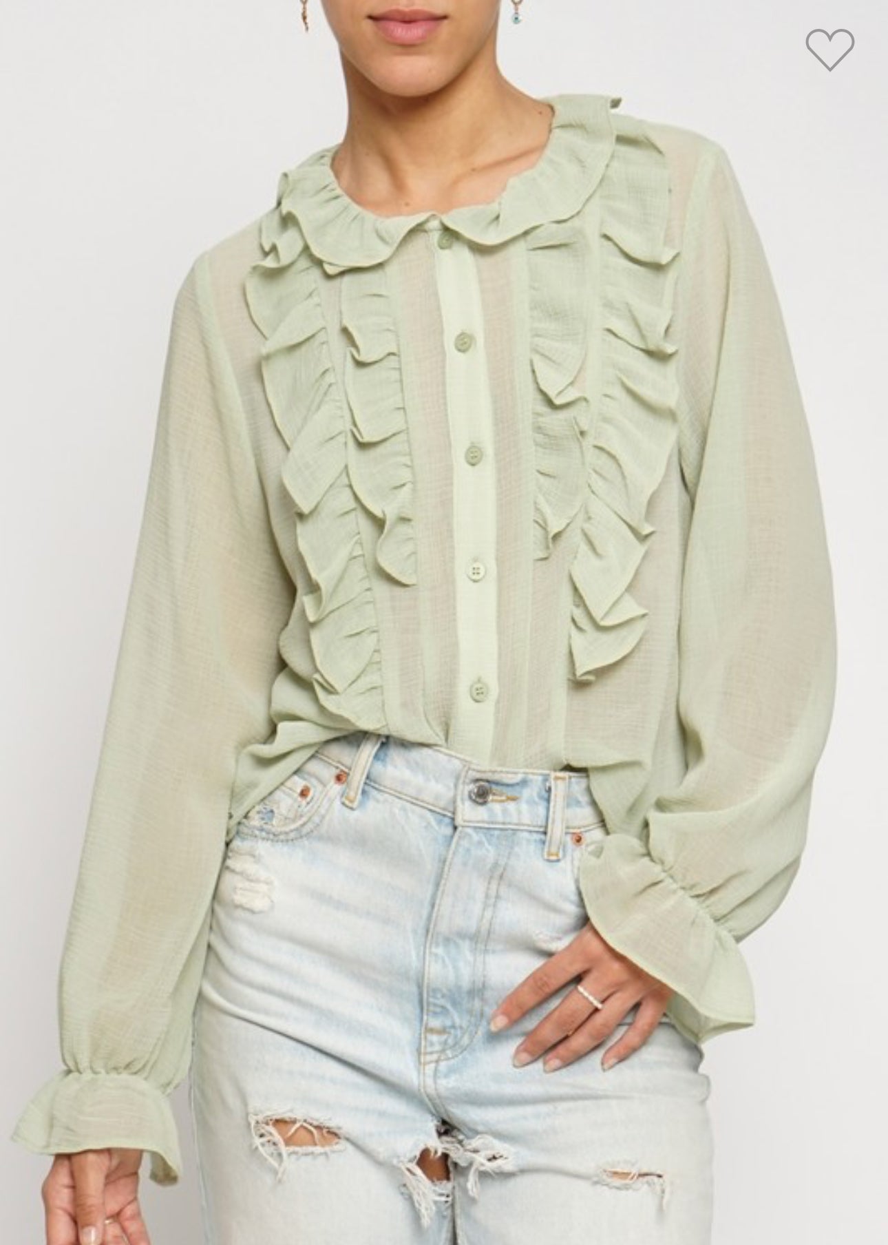 Ruffle Blouse - Out of the Blue